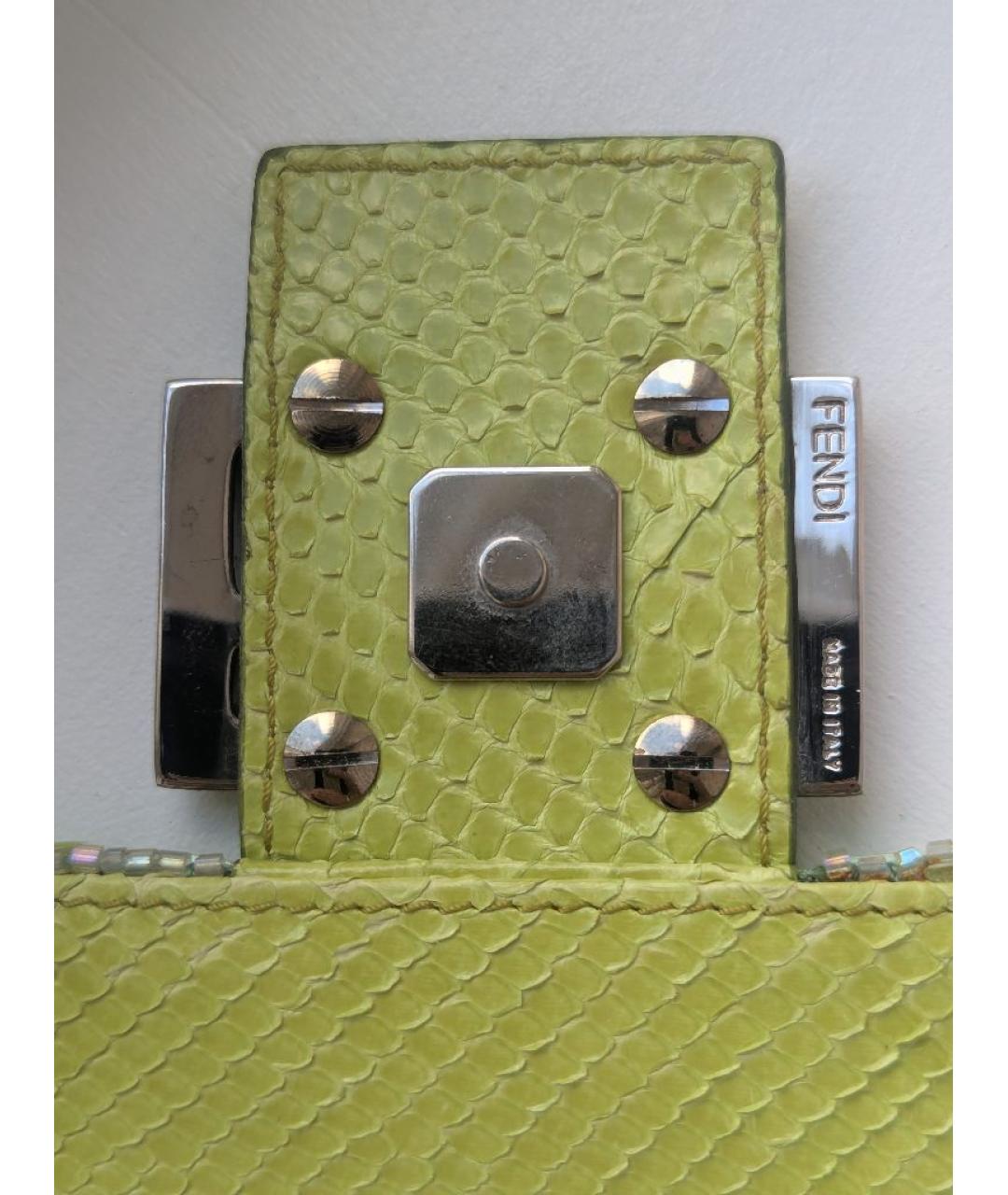 FENDI Зеленая сумка с короткими ручками, фото 4