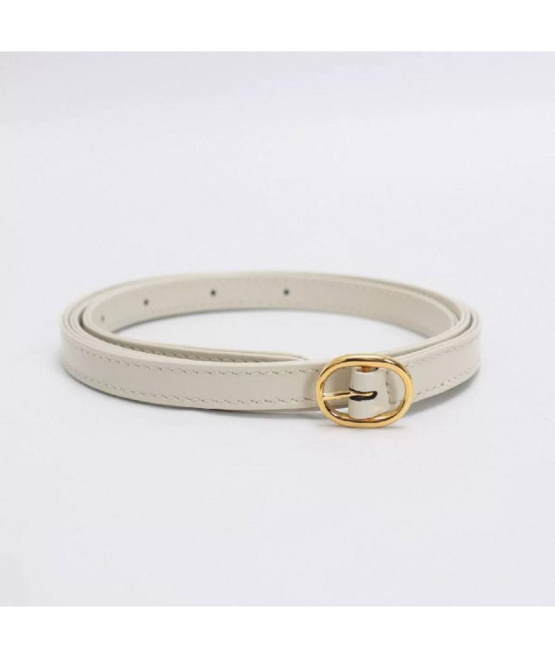 GUCCI Белая кожаная сумка с короткими ручками, фото 4