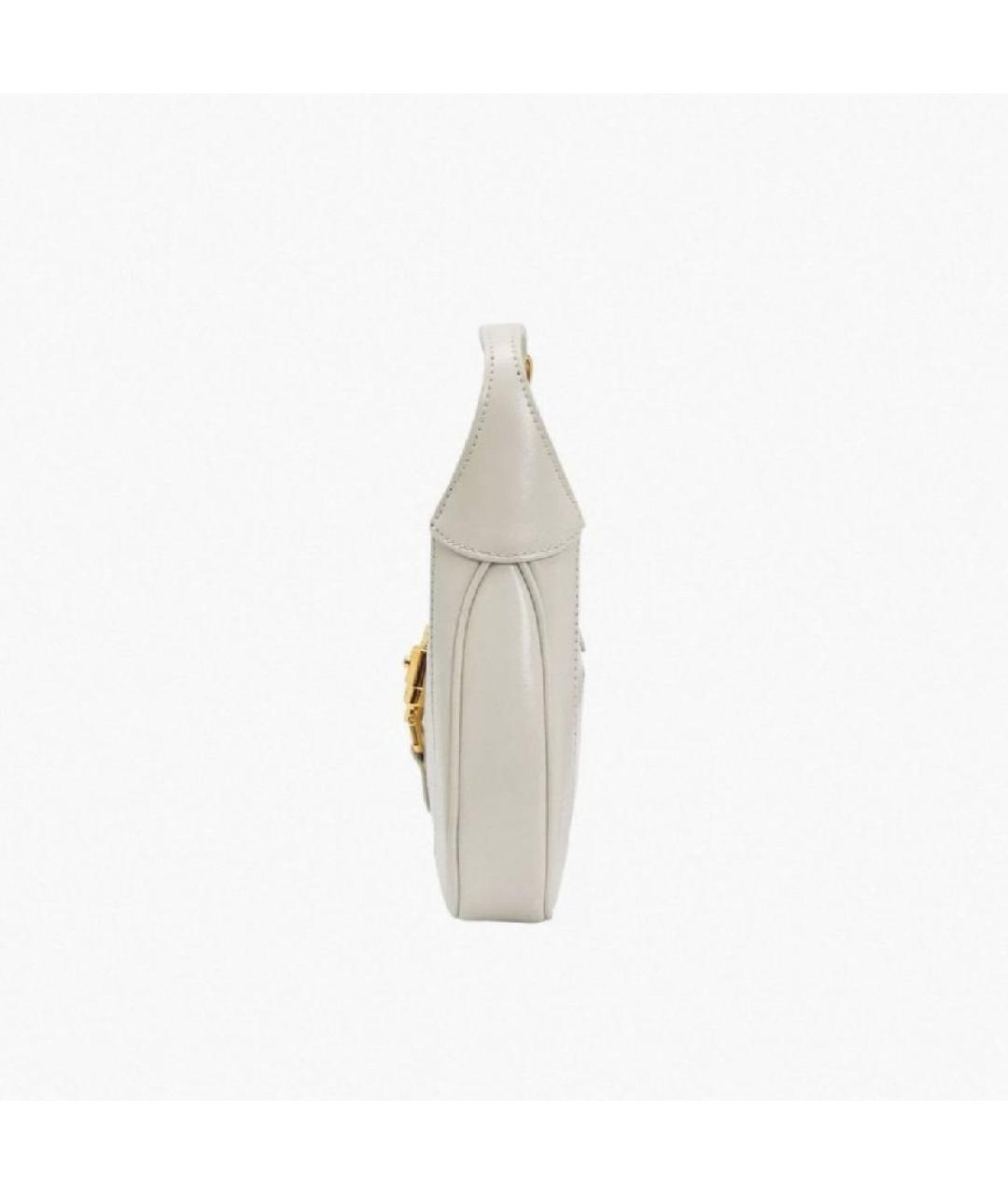 GUCCI Белая кожаная сумка с короткими ручками, фото 3