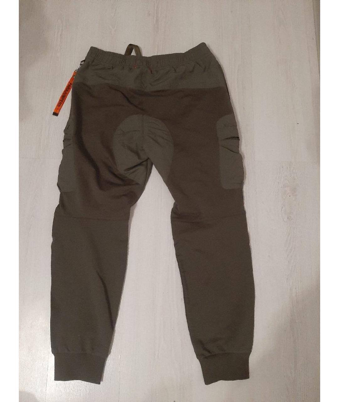 PARAJUMPERS Хаки хлопковые повседневные брюки, фото 2