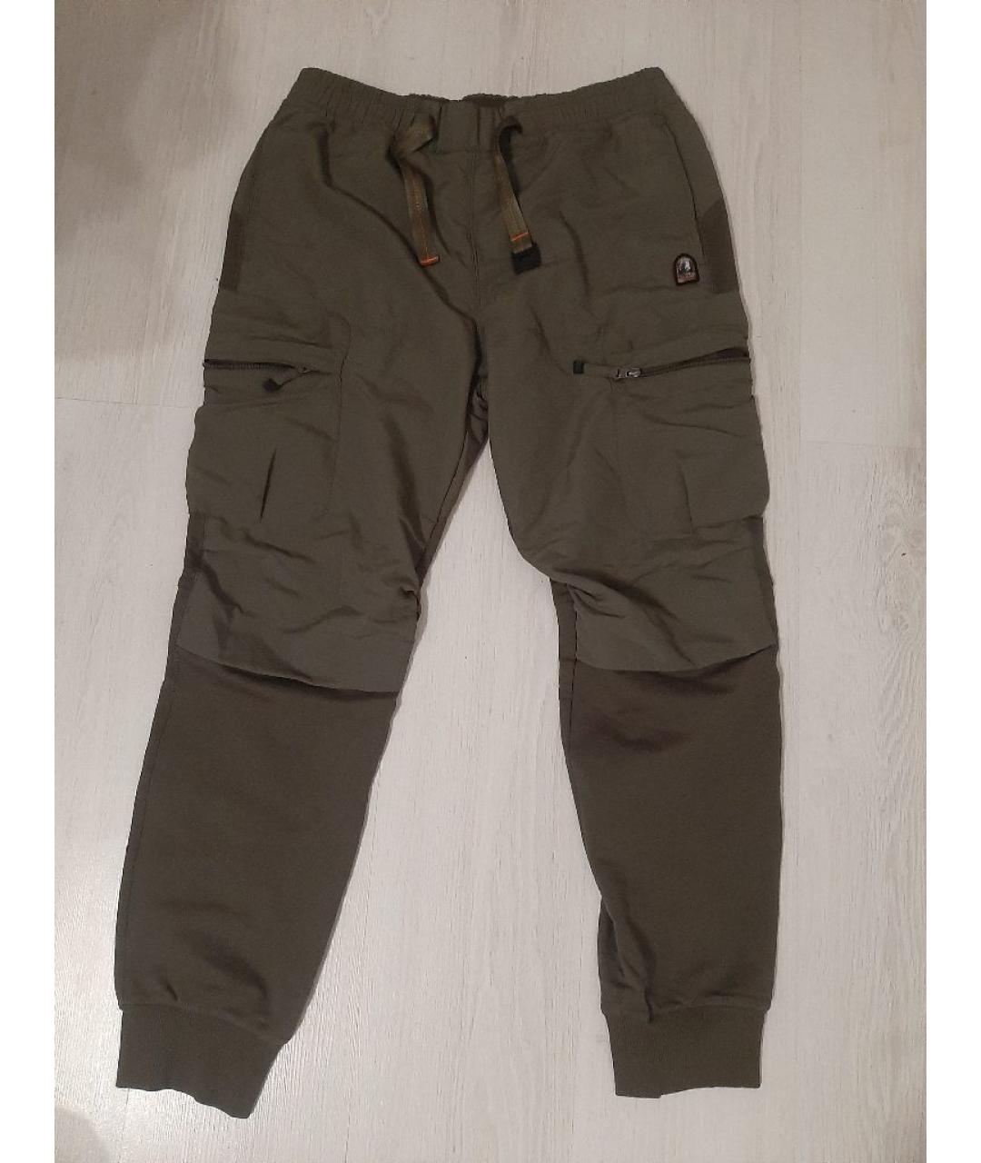 PARAJUMPERS Хаки хлопковые повседневные брюки, фото 6