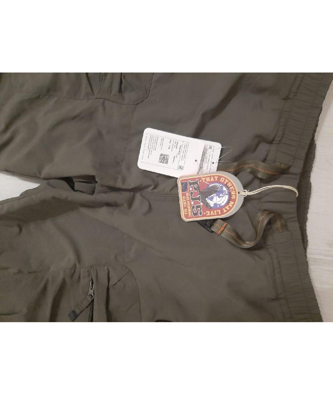 PARAJUMPERS Хаки хлопковые повседневные брюки, фото 5