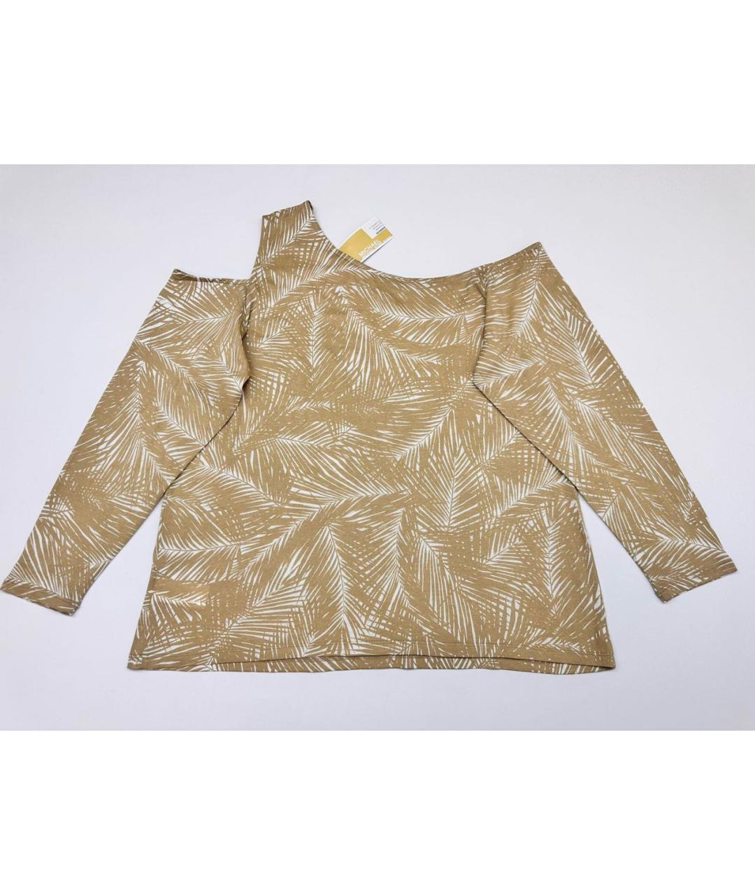 MICHAEL MICHAEL KORS Бежевая хлопковая блузы, фото 2