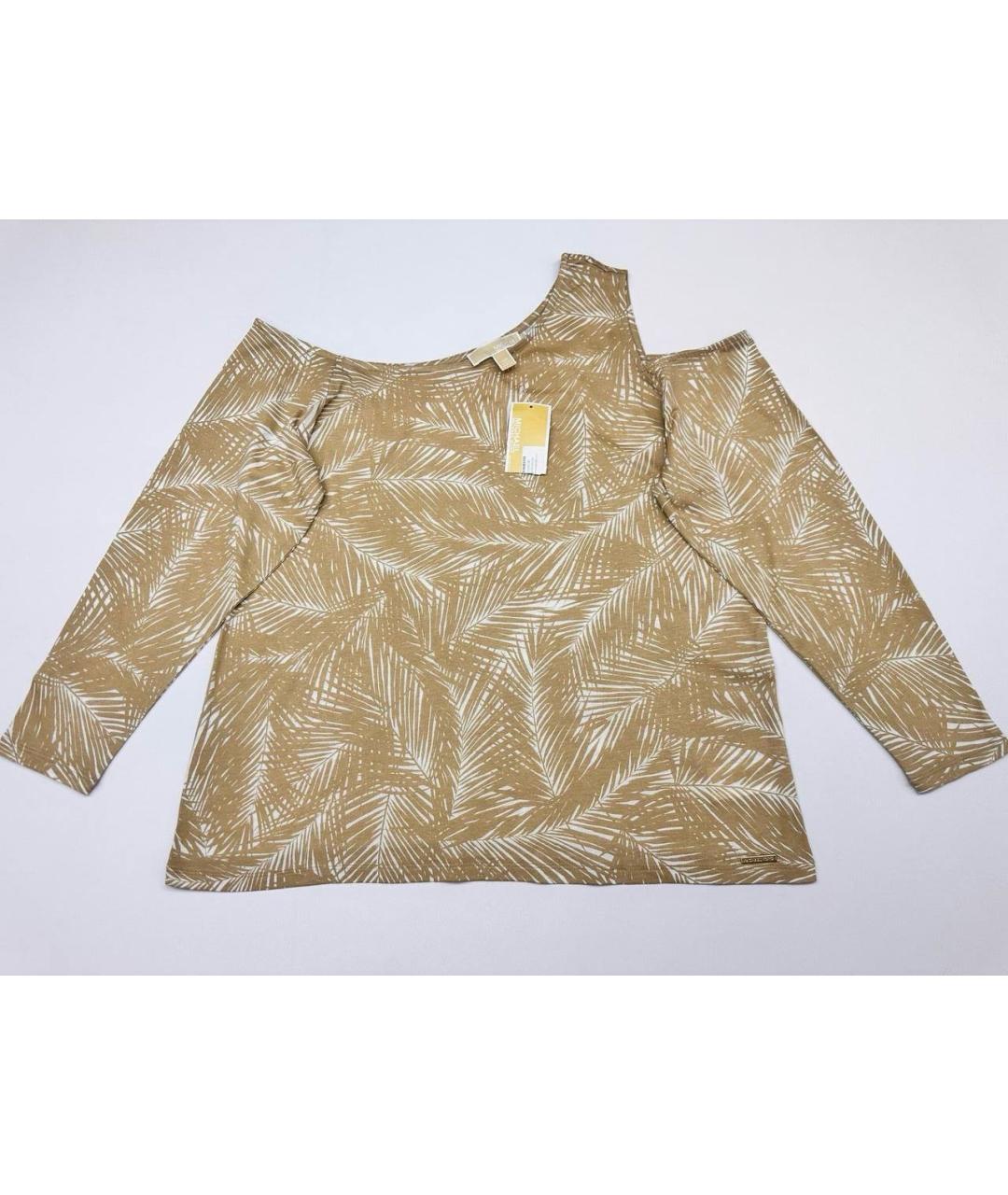 MICHAEL MICHAEL KORS Бежевая хлопковая блузы, фото 7