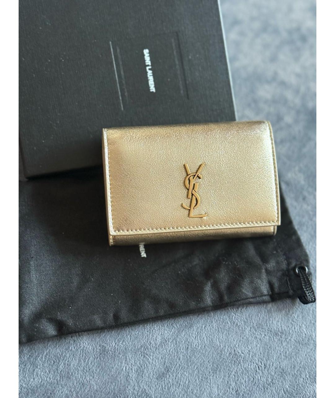 SAINT LAURENT Золотая ключница, фото 5