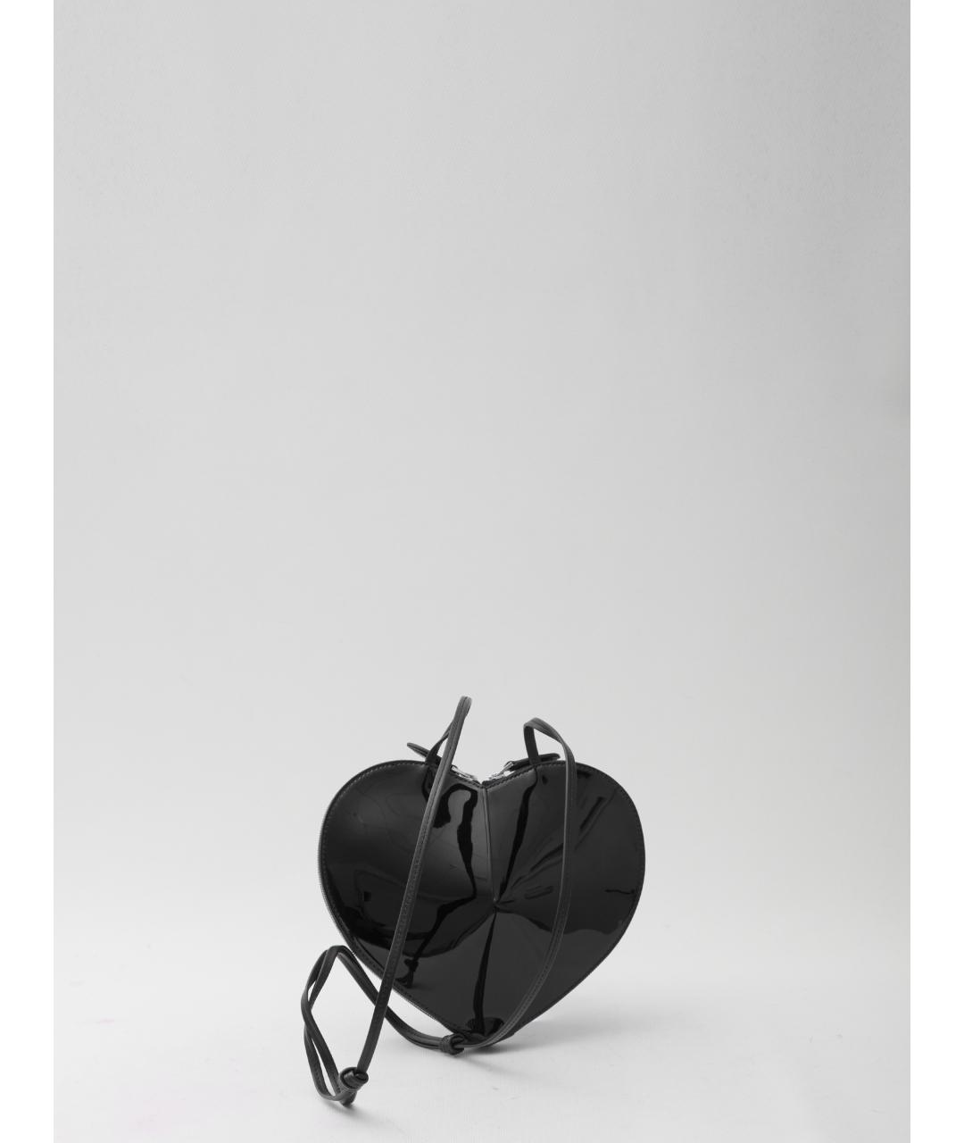 ALAIA Черная сумка через плечо из лакированной кожи, фото 2