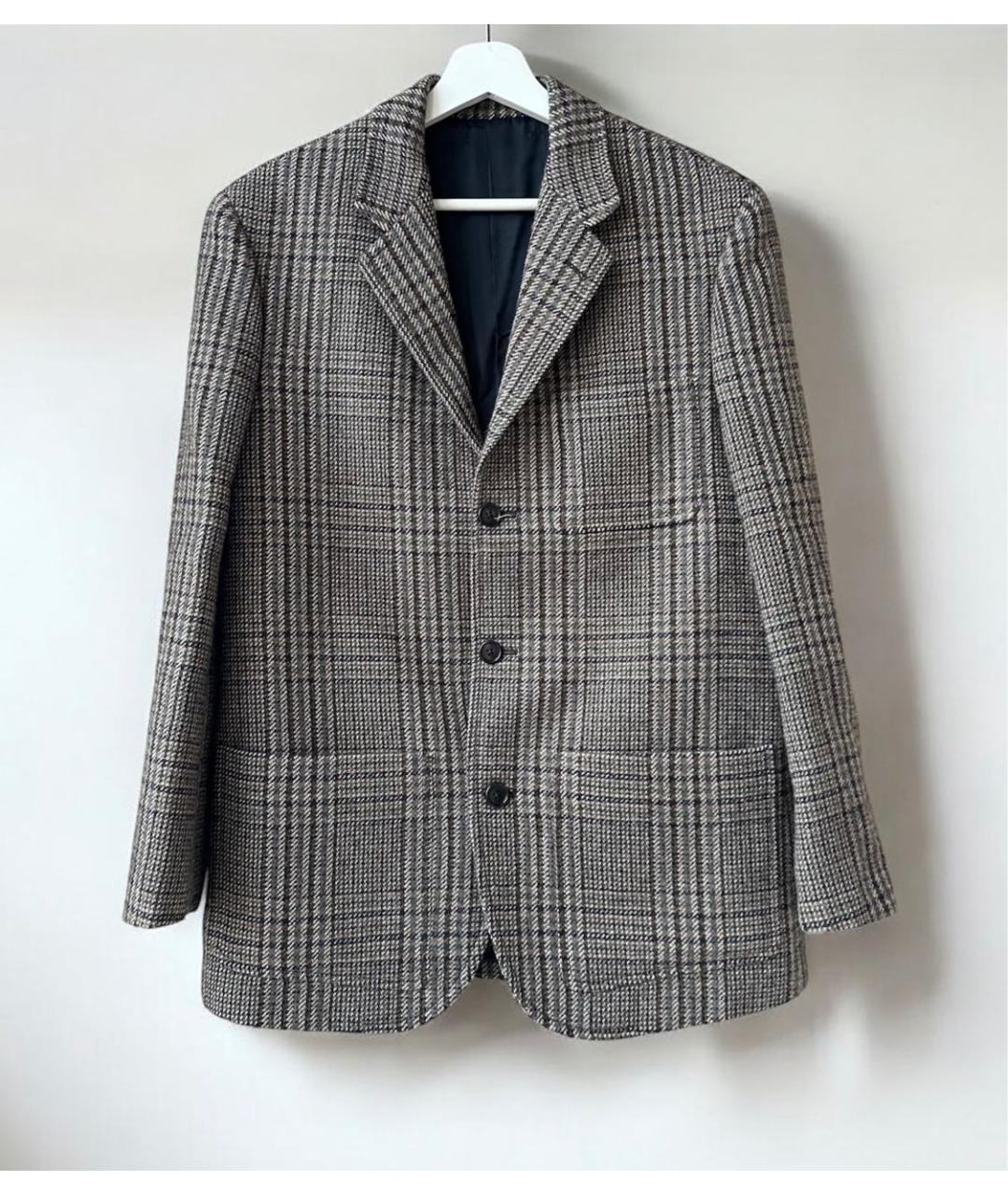 CELINE Коричневый шерстяной жакет/пиджак, фото 2