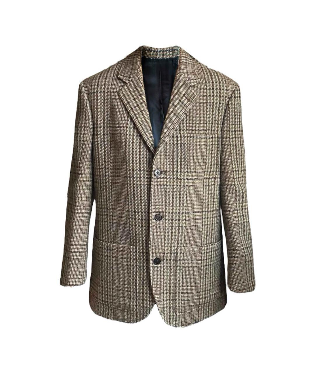 CELINE Коричневый шерстяной жакет/пиджак, фото 1