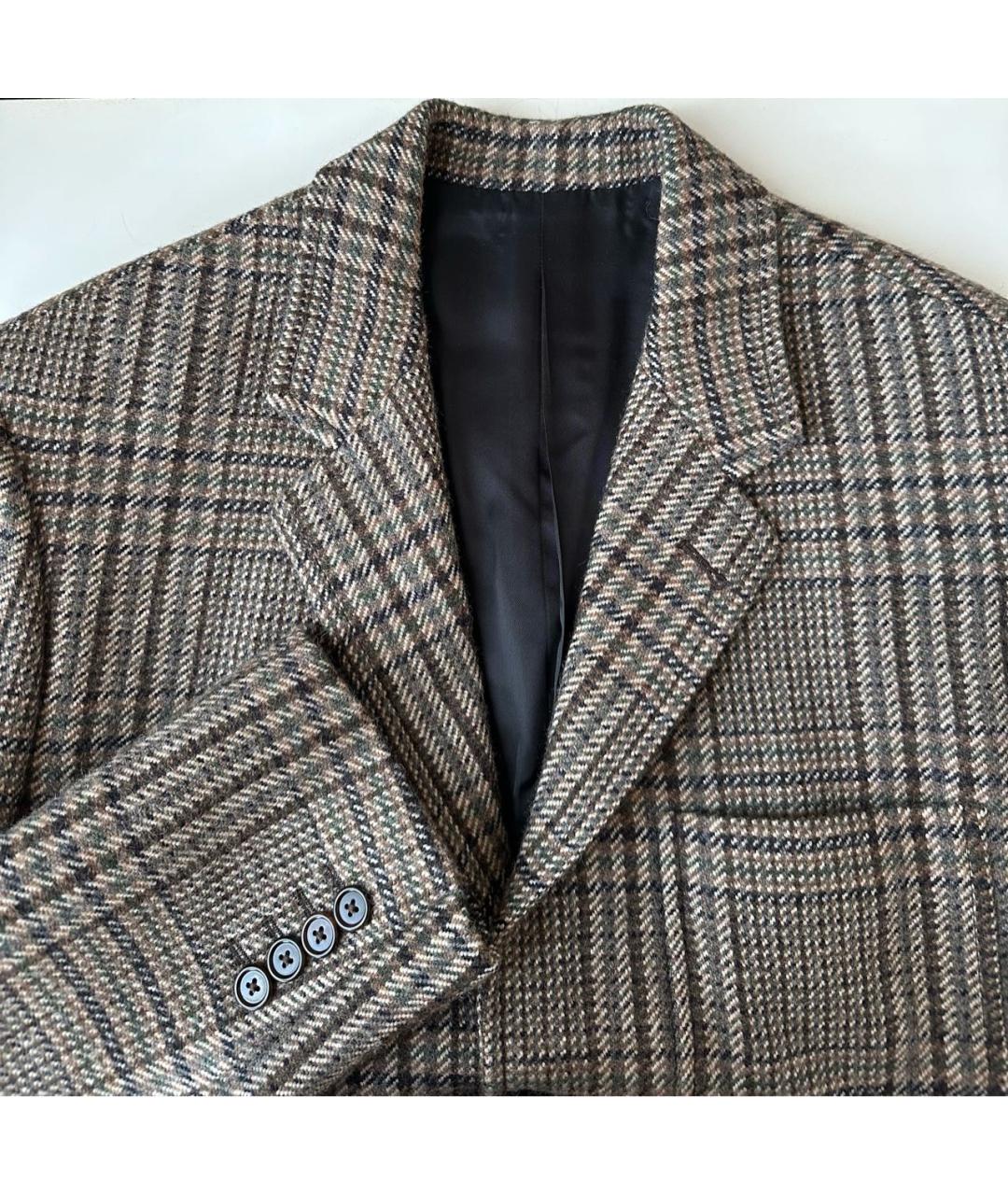 CELINE Коричневый шерстяной жакет/пиджак, фото 4