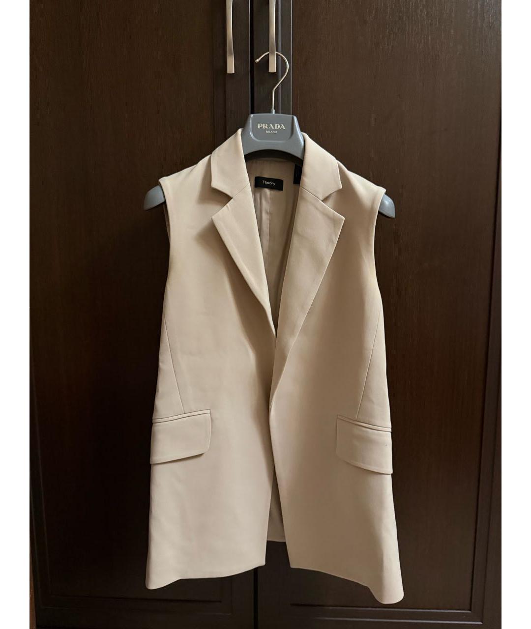 THEORY Бежевый жилет, фото 5