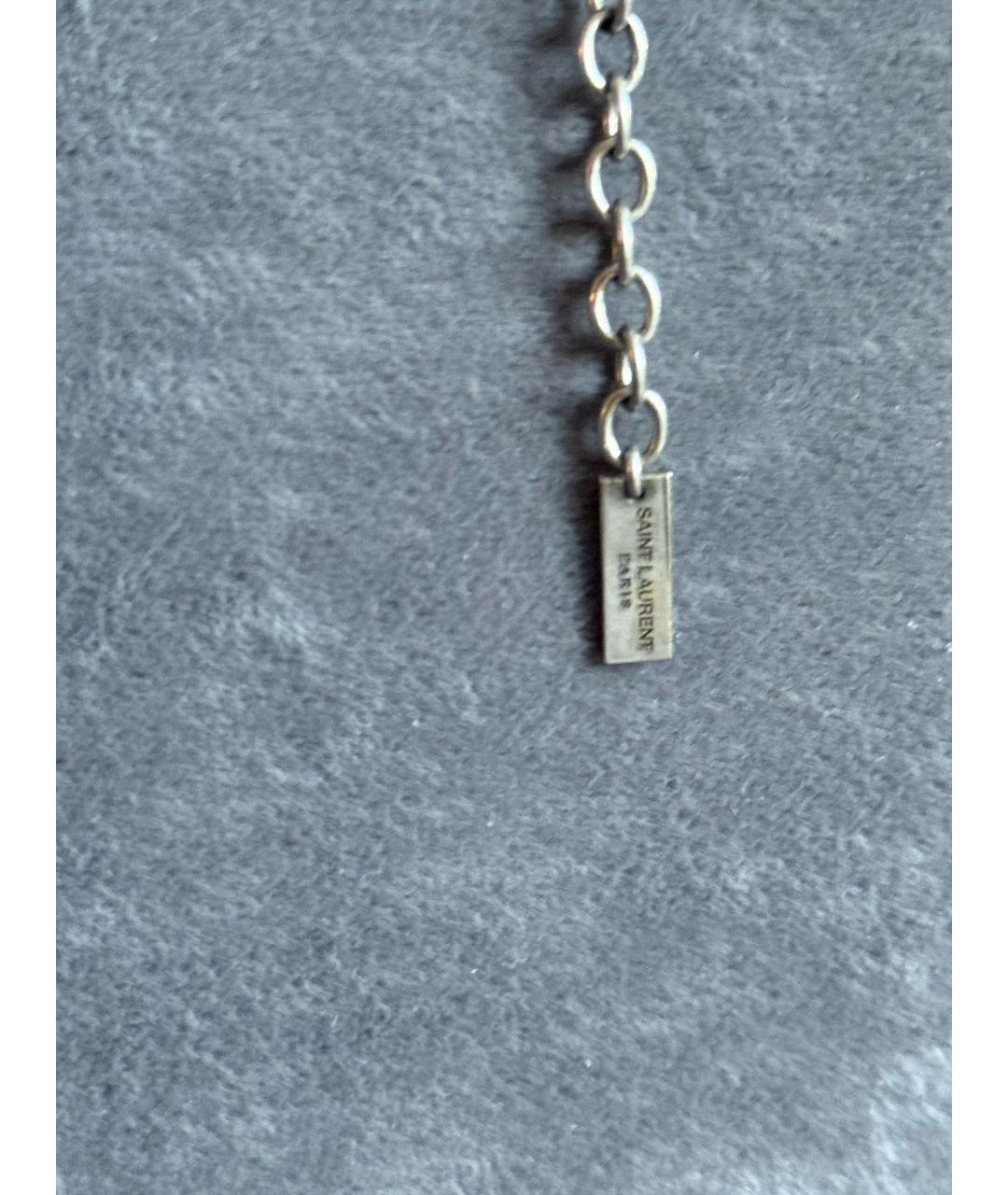 SAINT LAURENT Серебрянный браслет, фото 2