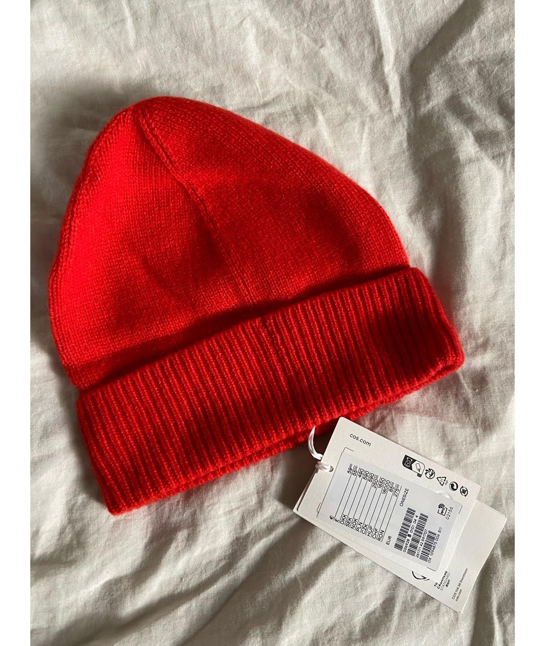 COS Красная кашемировая шапка, фото 6