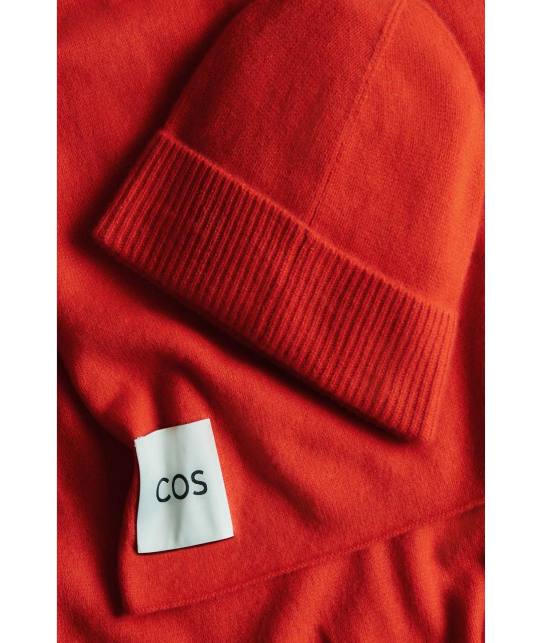 COS Красная кашемировая шапка, фото 5