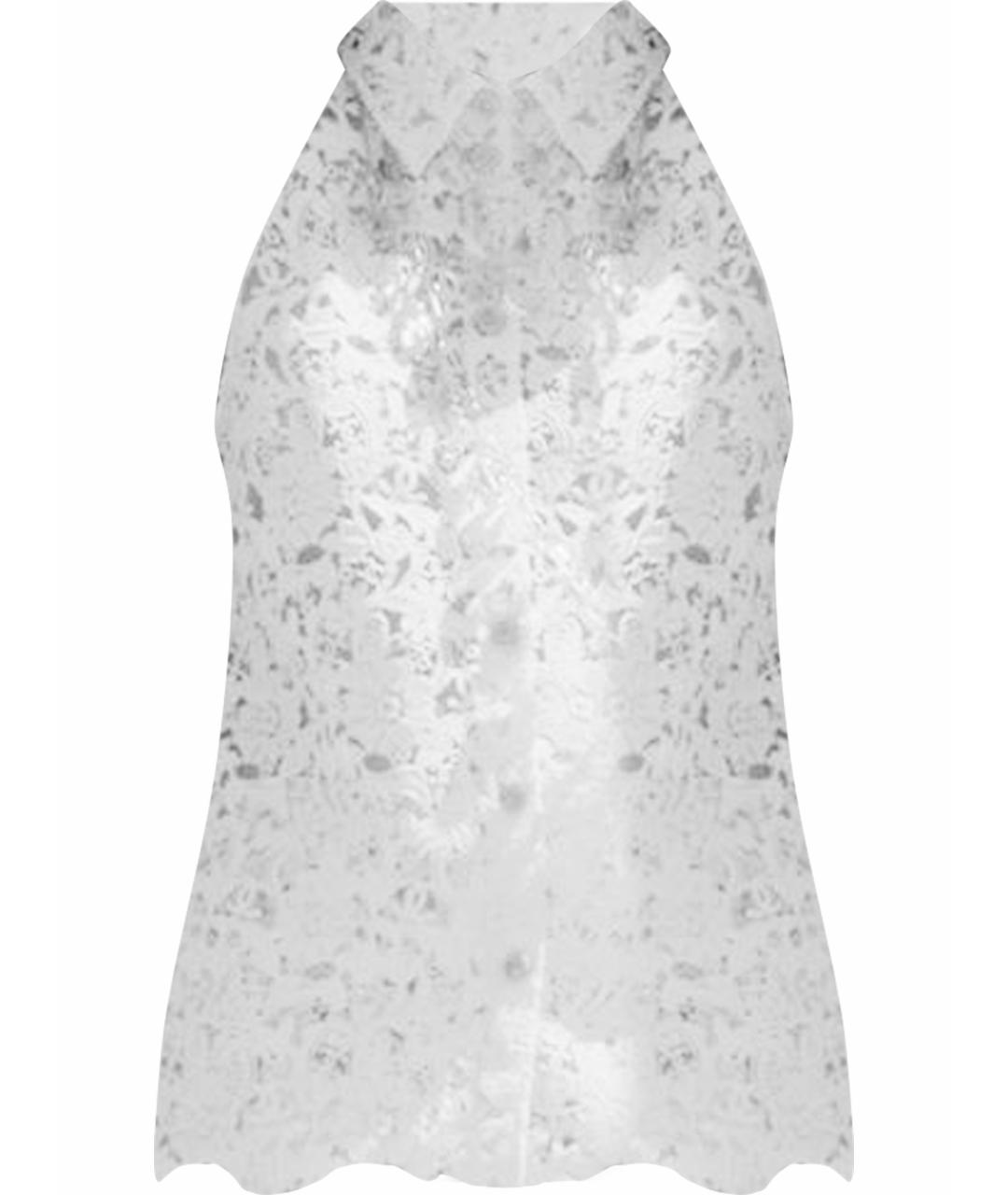 CHANEL Белая кружевная блузы, фото 1