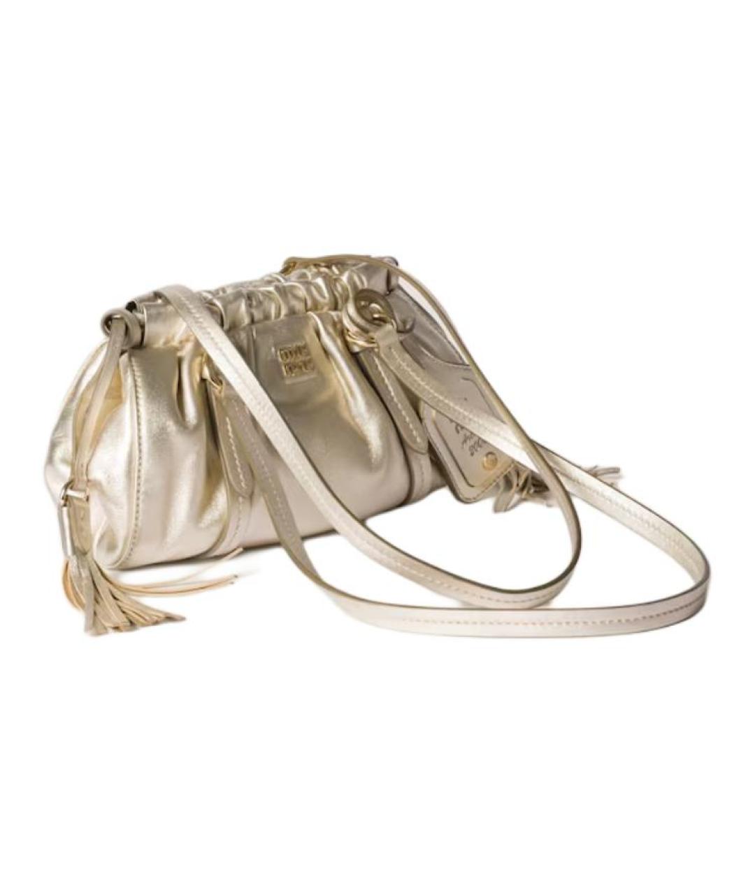 MIU MIU Бежевая кожаная сумка через плечо, фото 2