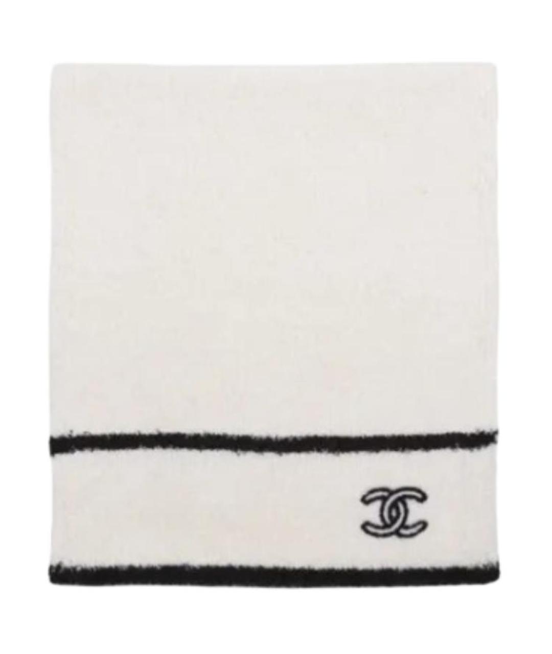 CHANEL Белый шарф, фото 2