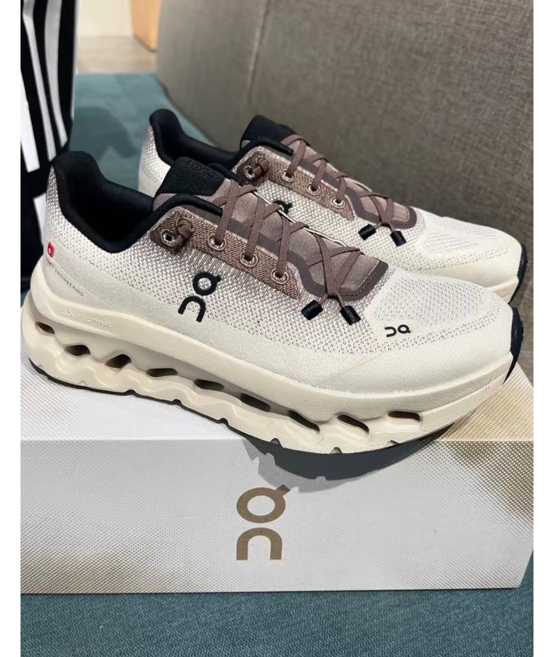 ON Бежевые текстильные кроссовки, фото 6
