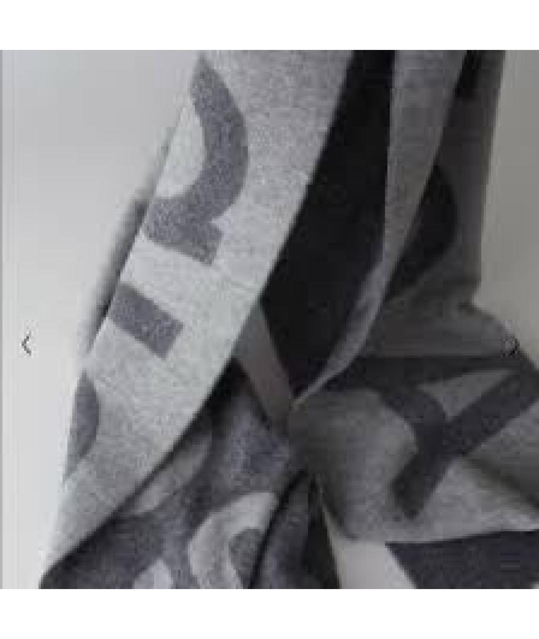 ACNE STUDIOS Антрацитовый шерстяной шарф, фото 6