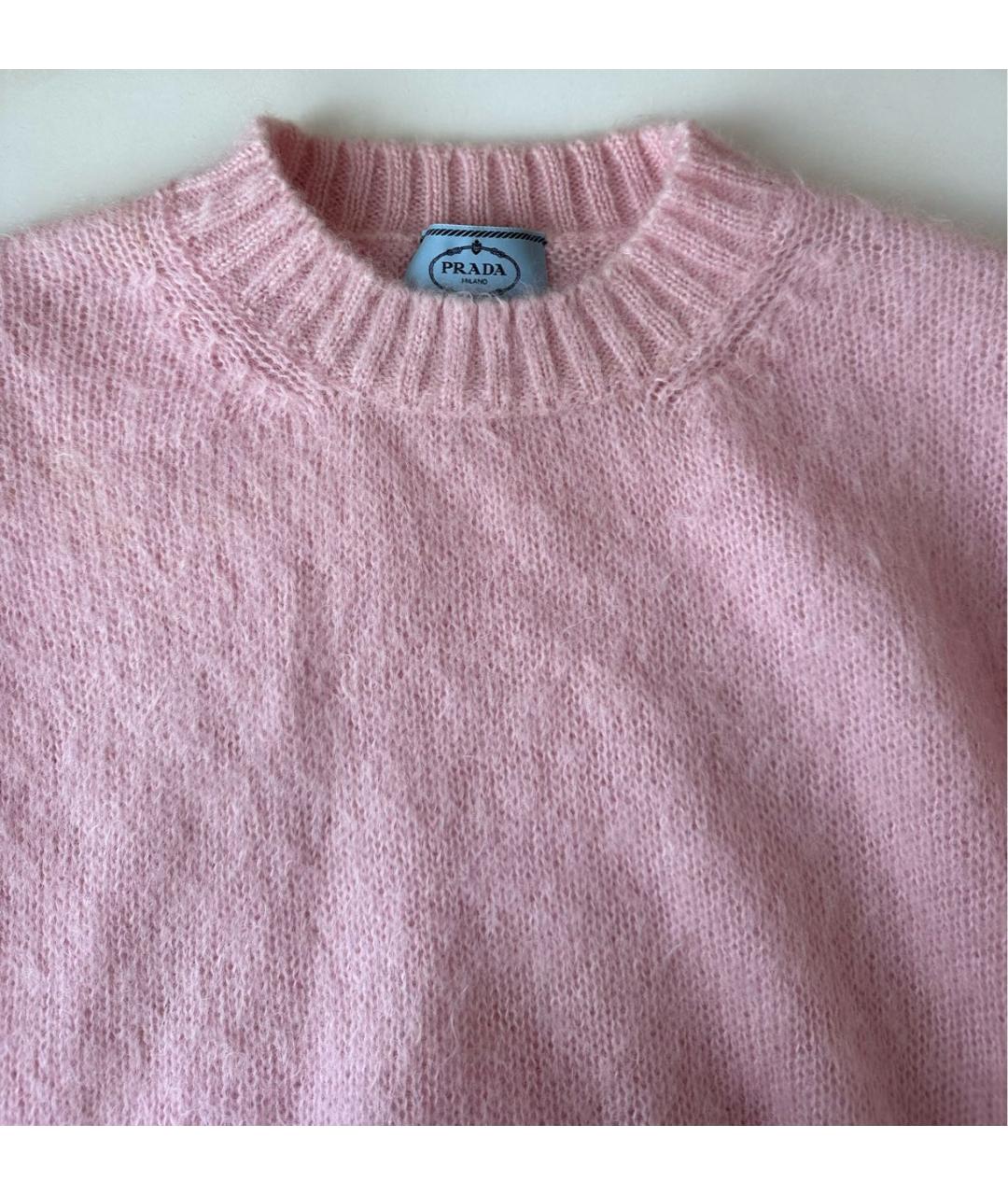 PRADA Розовый шерстяной джемпер / свитер, фото 4