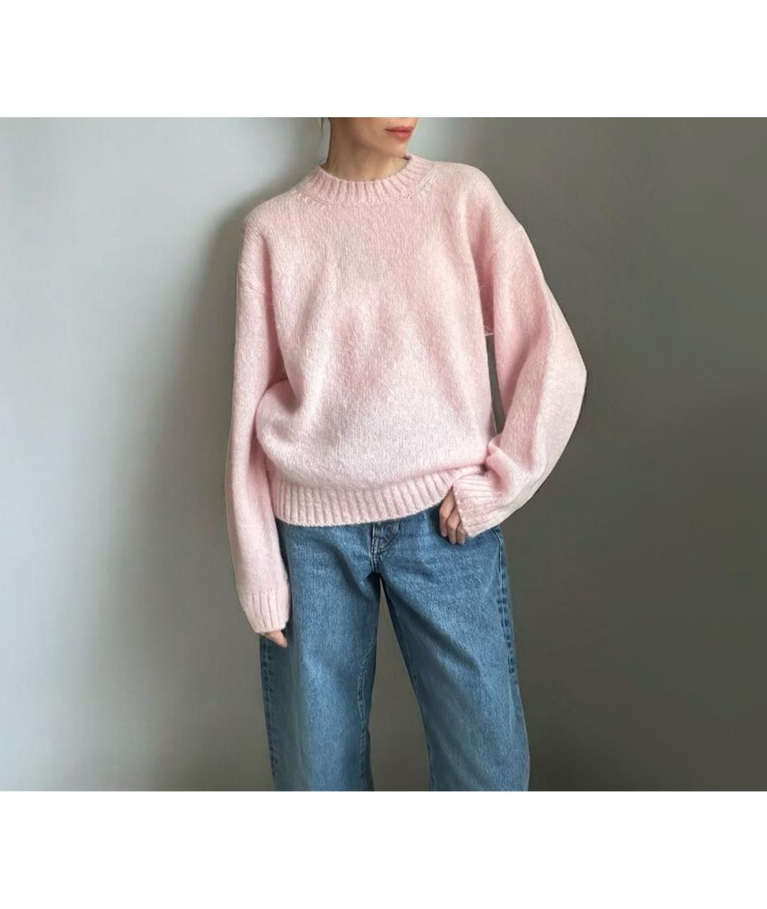 PRADA Розовый шерстяной джемпер / свитер, фото 8