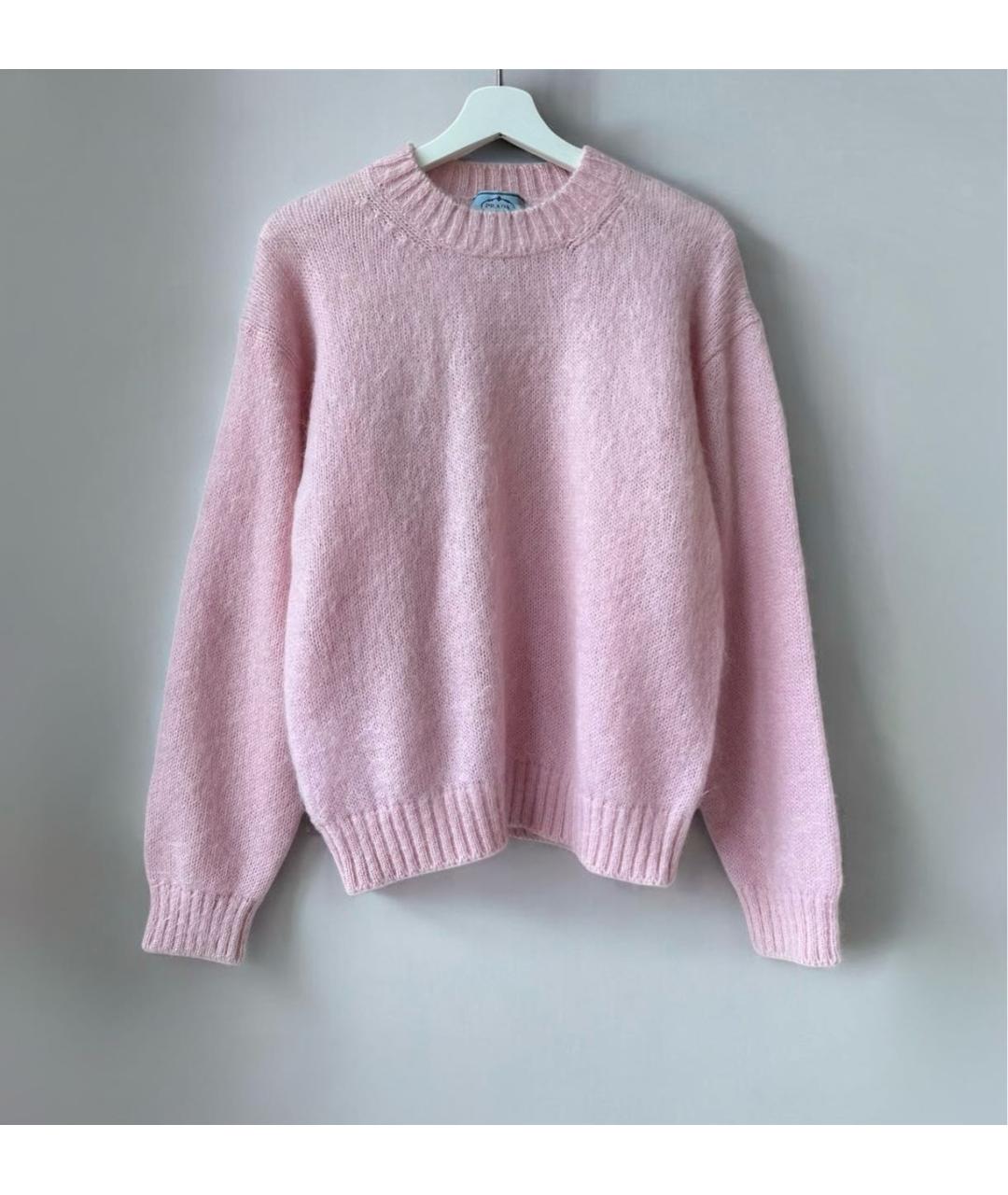 PRADA Розовый шерстяной джемпер / свитер, фото 2