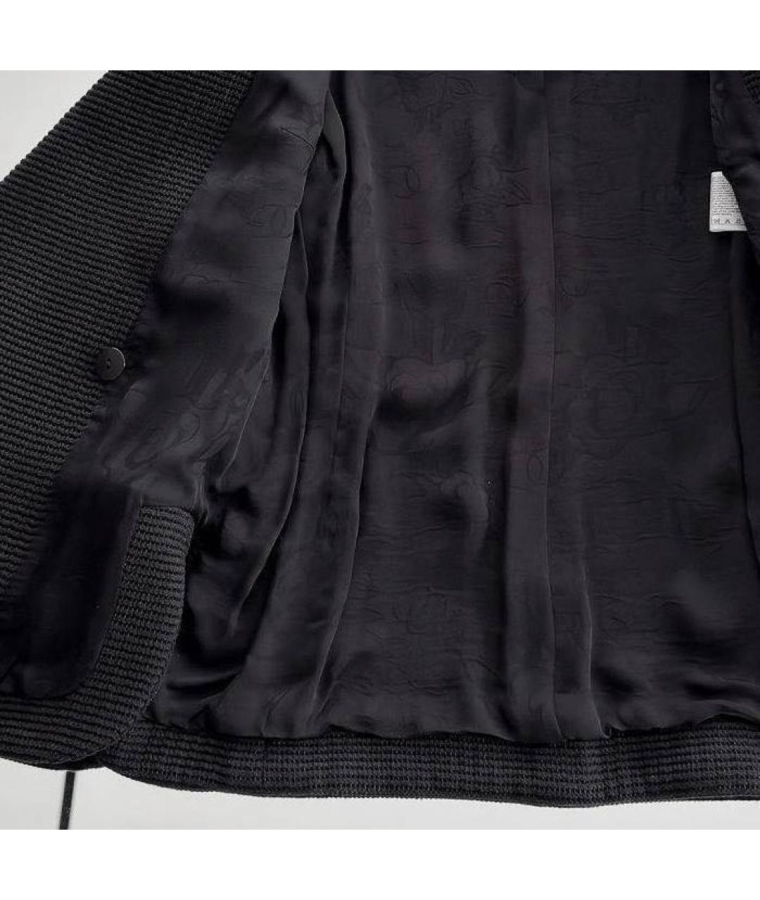 CHANEL Черный хлопковый жакет/пиджак, фото 6