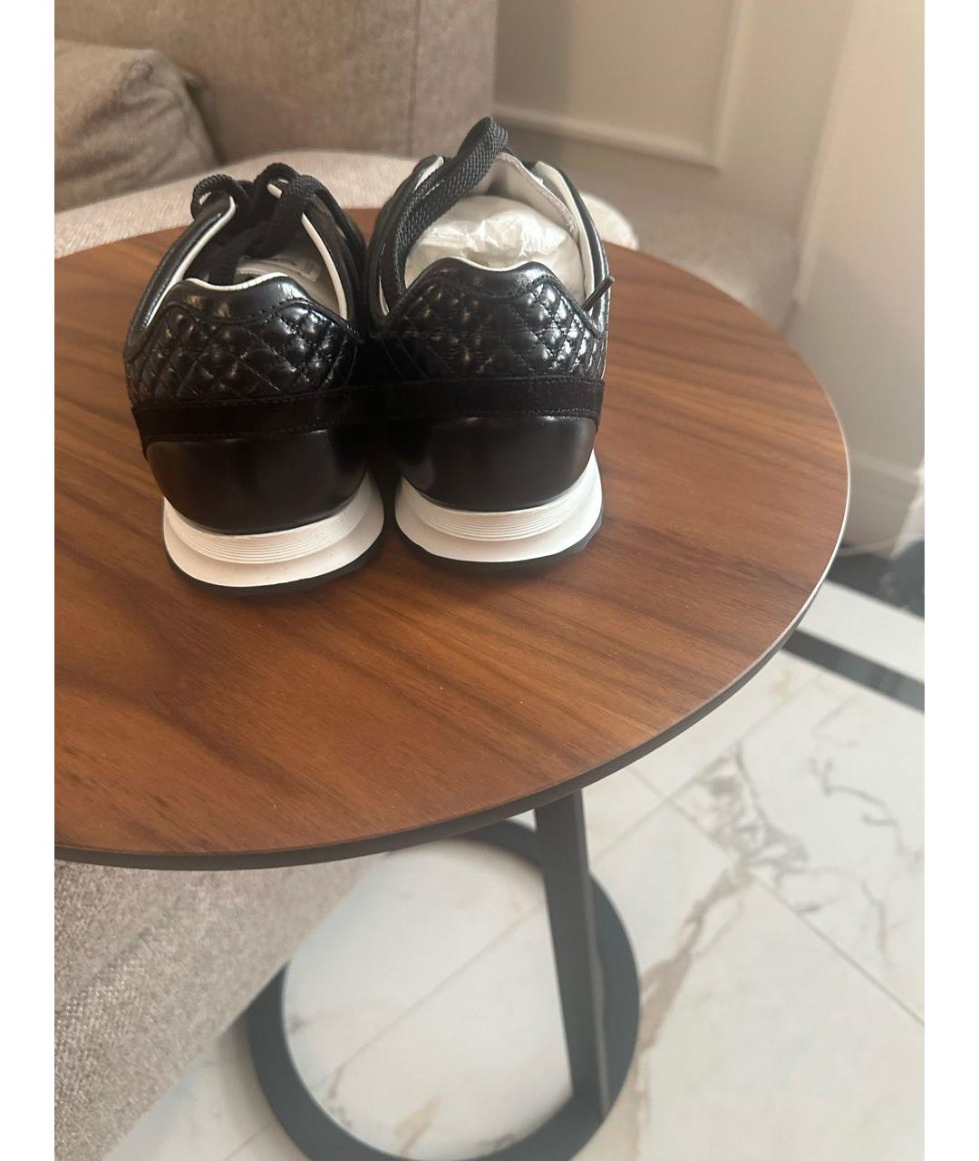 CHANEL Черные кожаные кроссовки, фото 2