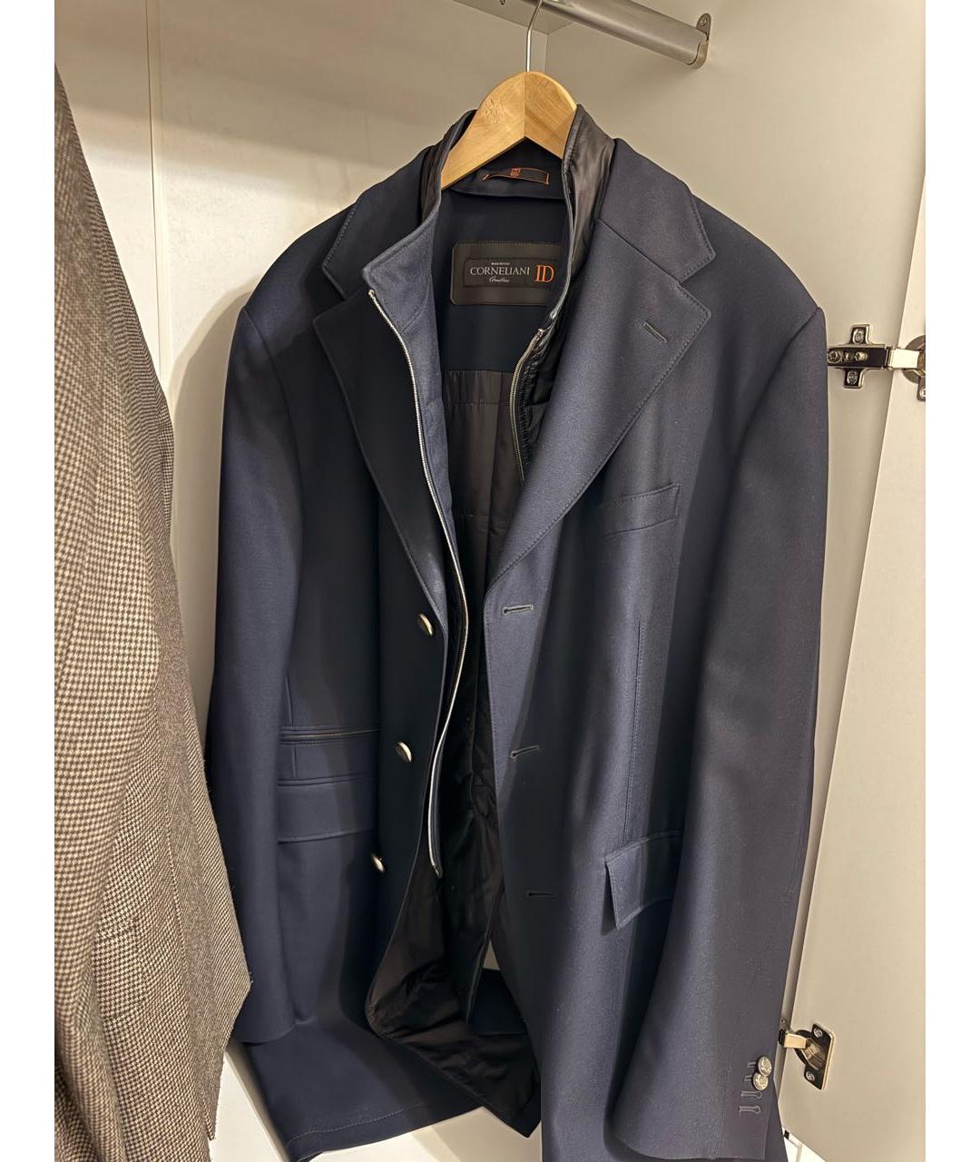 CORNELIANI Темно-синее шерстяное пальто, фото 6