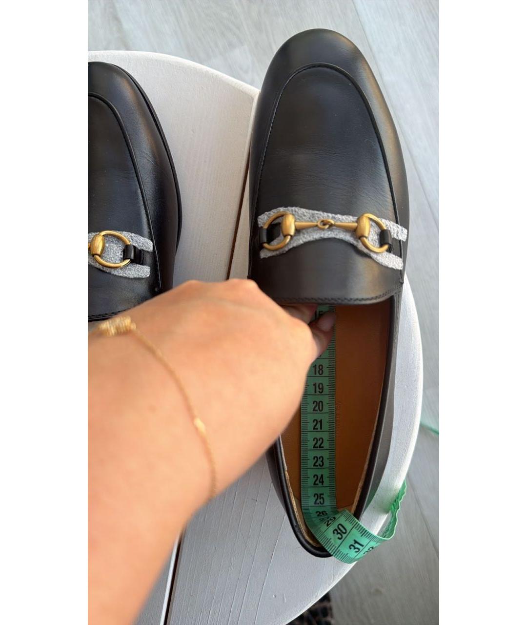 GUCCI Черные кожаные лоферы, фото 7