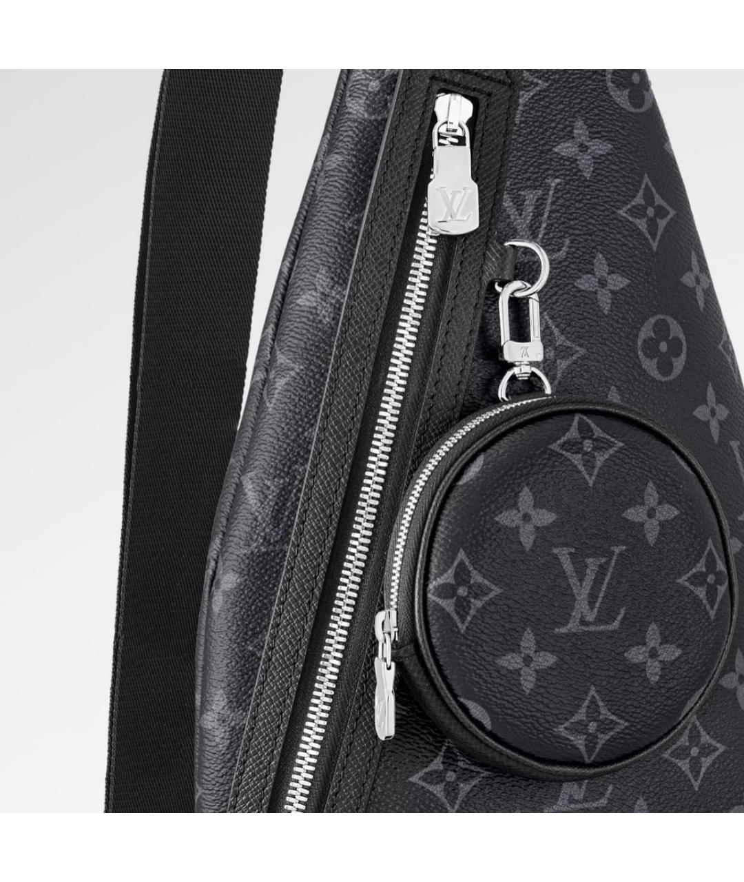LOUIS VUITTON Черная сумка на плечо, фото 4