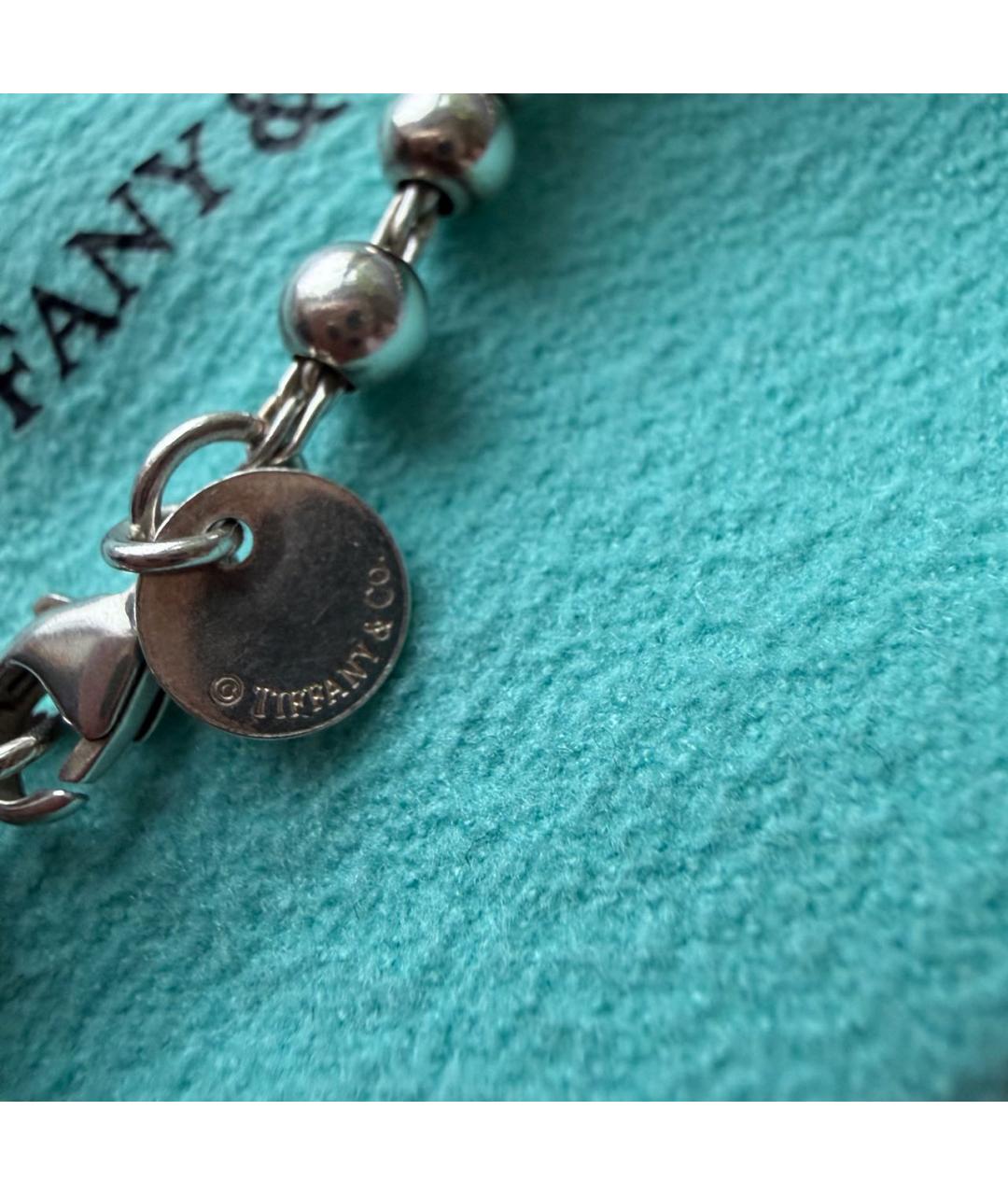 TIFFANY&CO Серебрянный серебряный браслет, фото 5