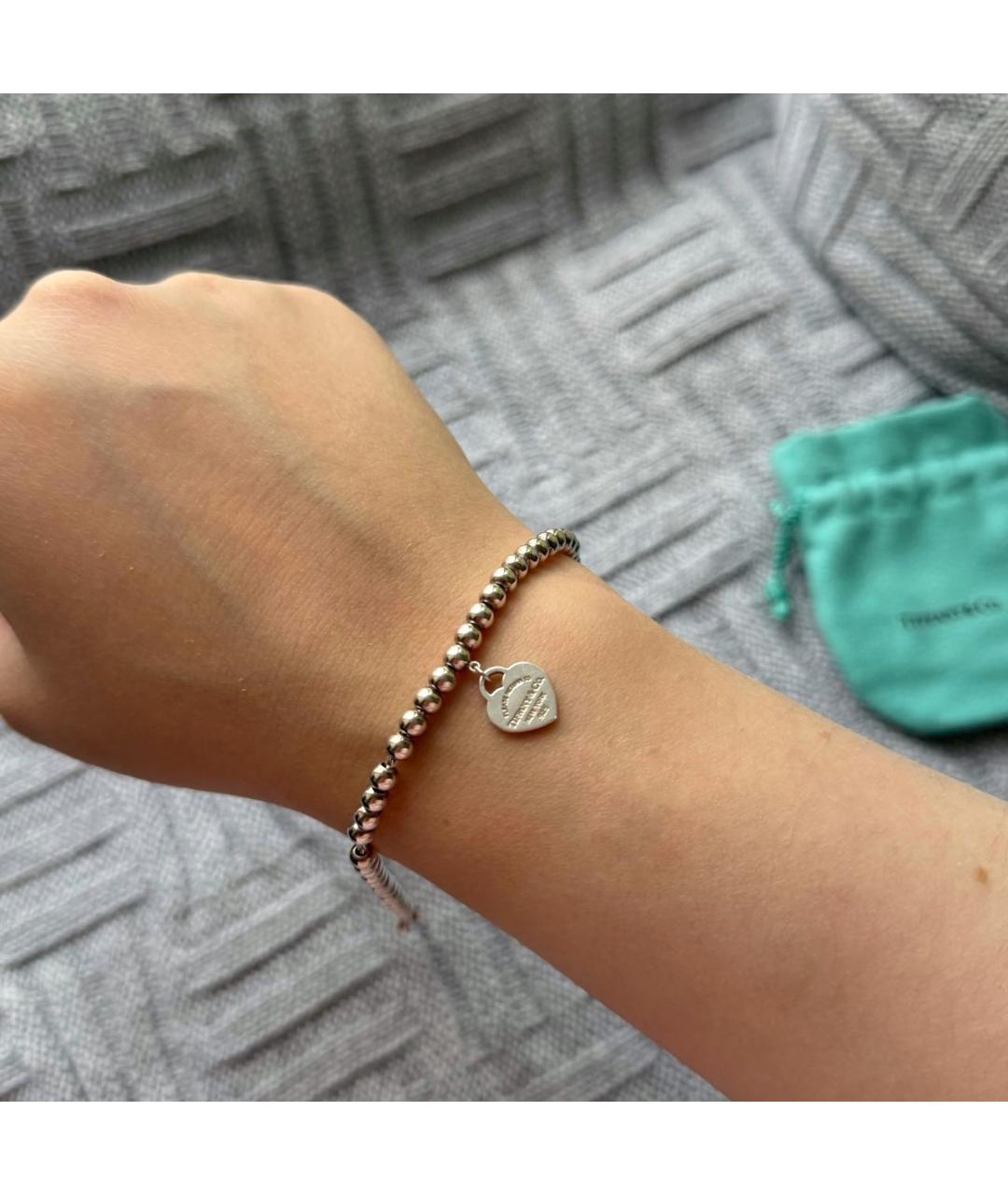 TIFFANY&CO Серебрянный серебряный браслет, фото 8