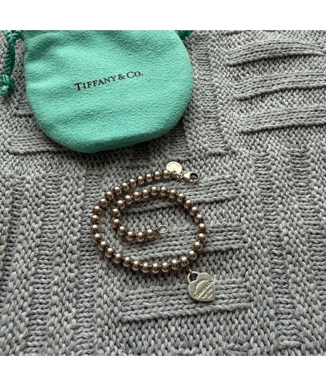 TIFFANY&CO Серебрянный серебряный браслет, фото 7