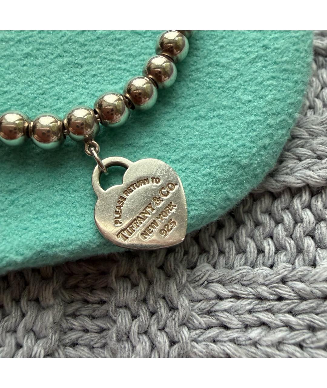 TIFFANY&CO Серебрянный серебряный браслет, фото 3