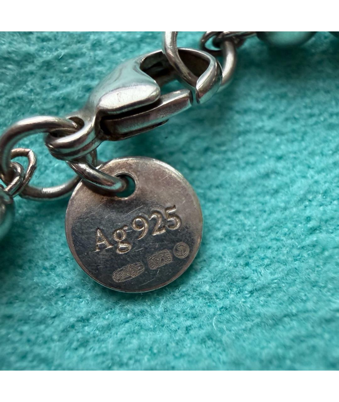 TIFFANY&CO Серебрянный серебряный браслет, фото 6