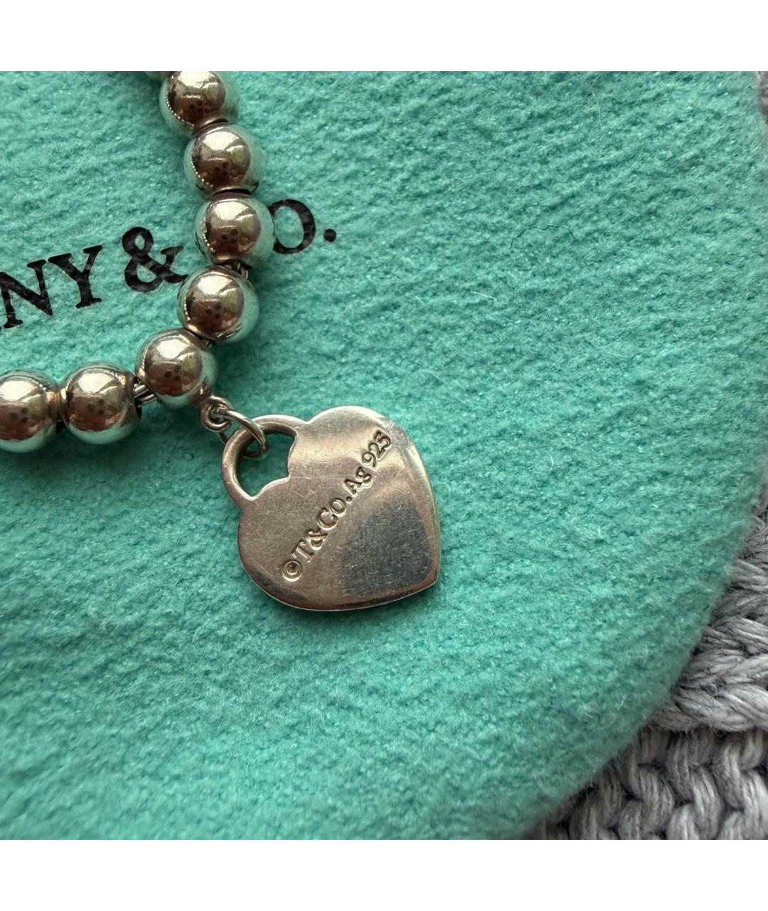 TIFFANY&CO Серебрянный серебряный браслет, фото 4