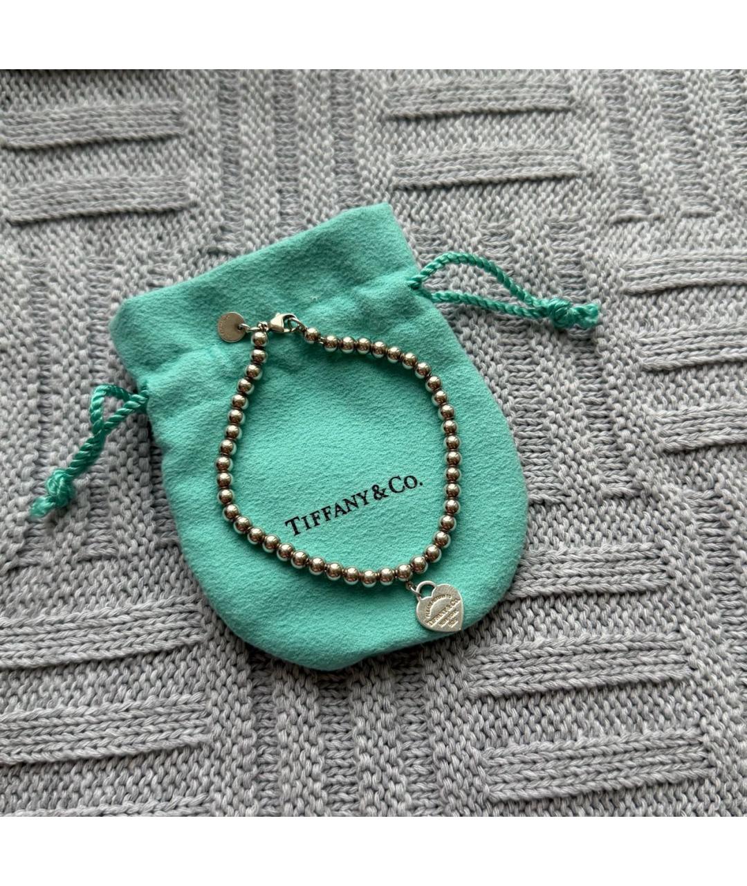 TIFFANY&CO Серебрянный серебряный браслет, фото 2