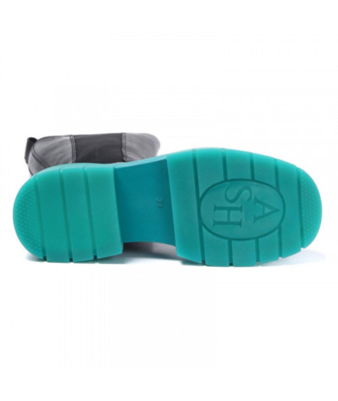 ASH Черные кожаные сапоги, фото 4