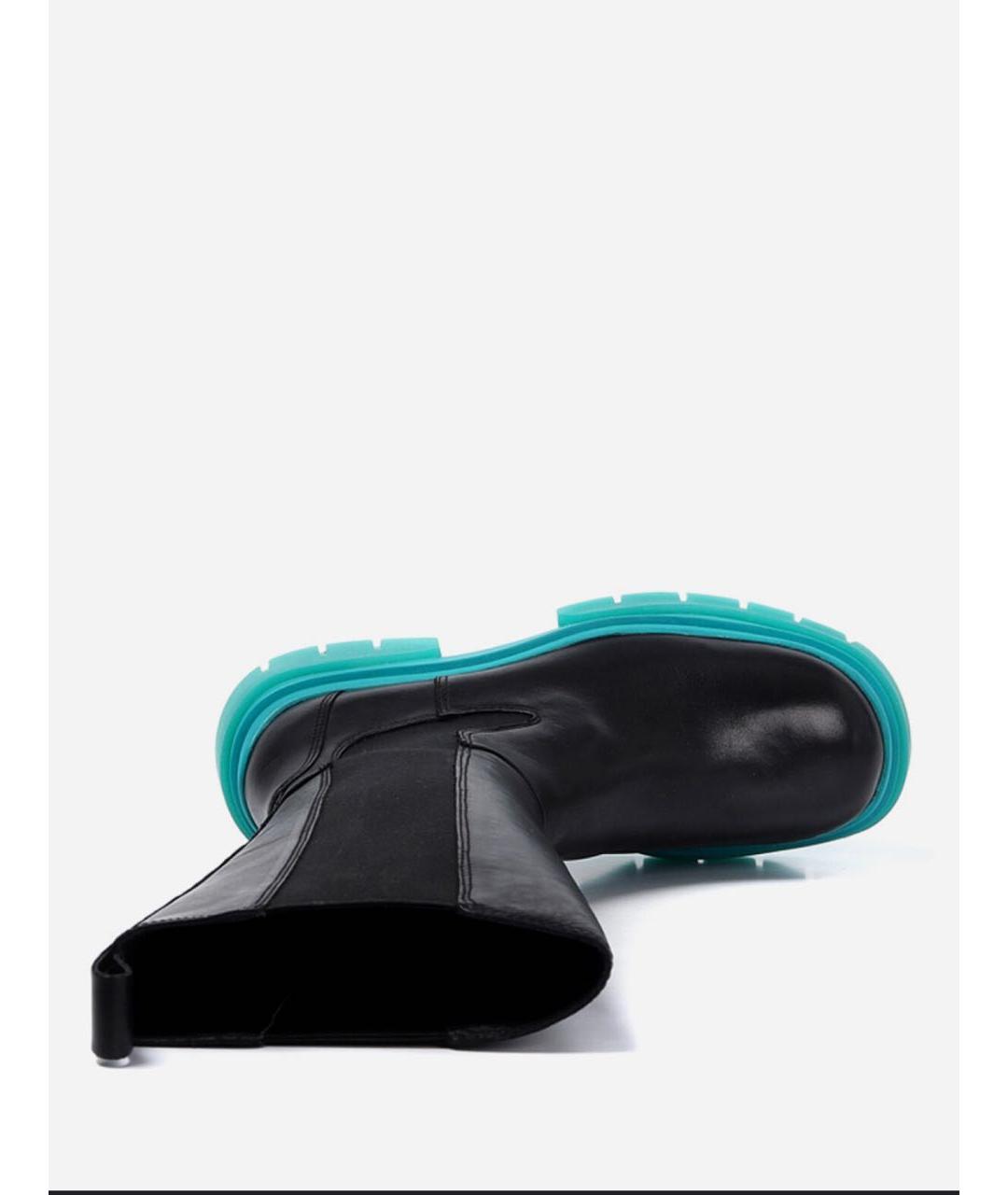 ASH Черные кожаные сапоги, фото 3