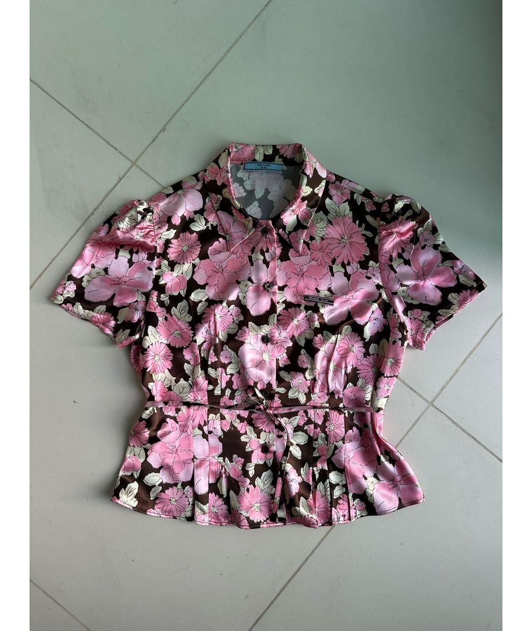 PRADA Мульти вискозная блузы, фото 5