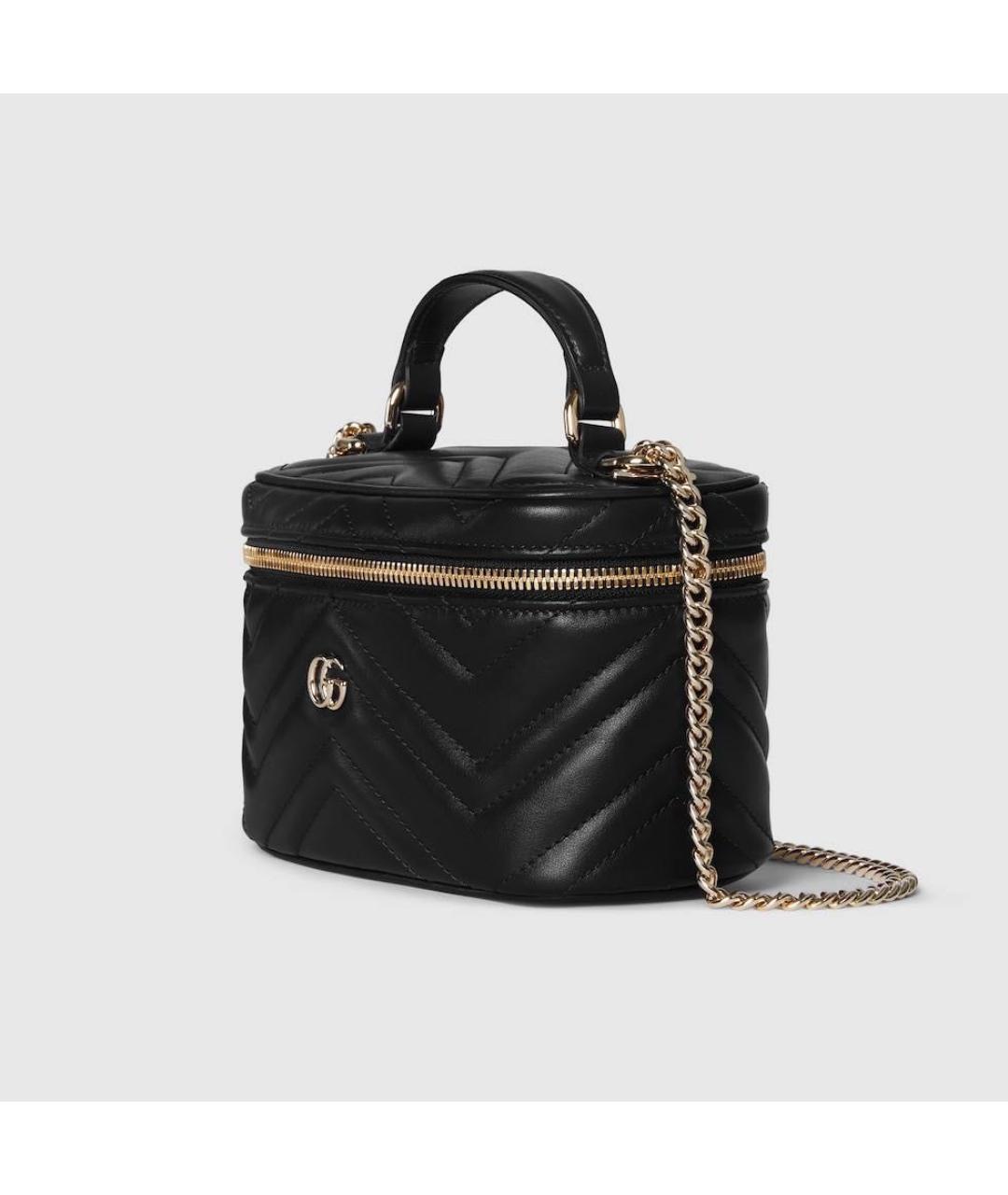 GUCCI Черная кожаная сумка через плечо, фото 2