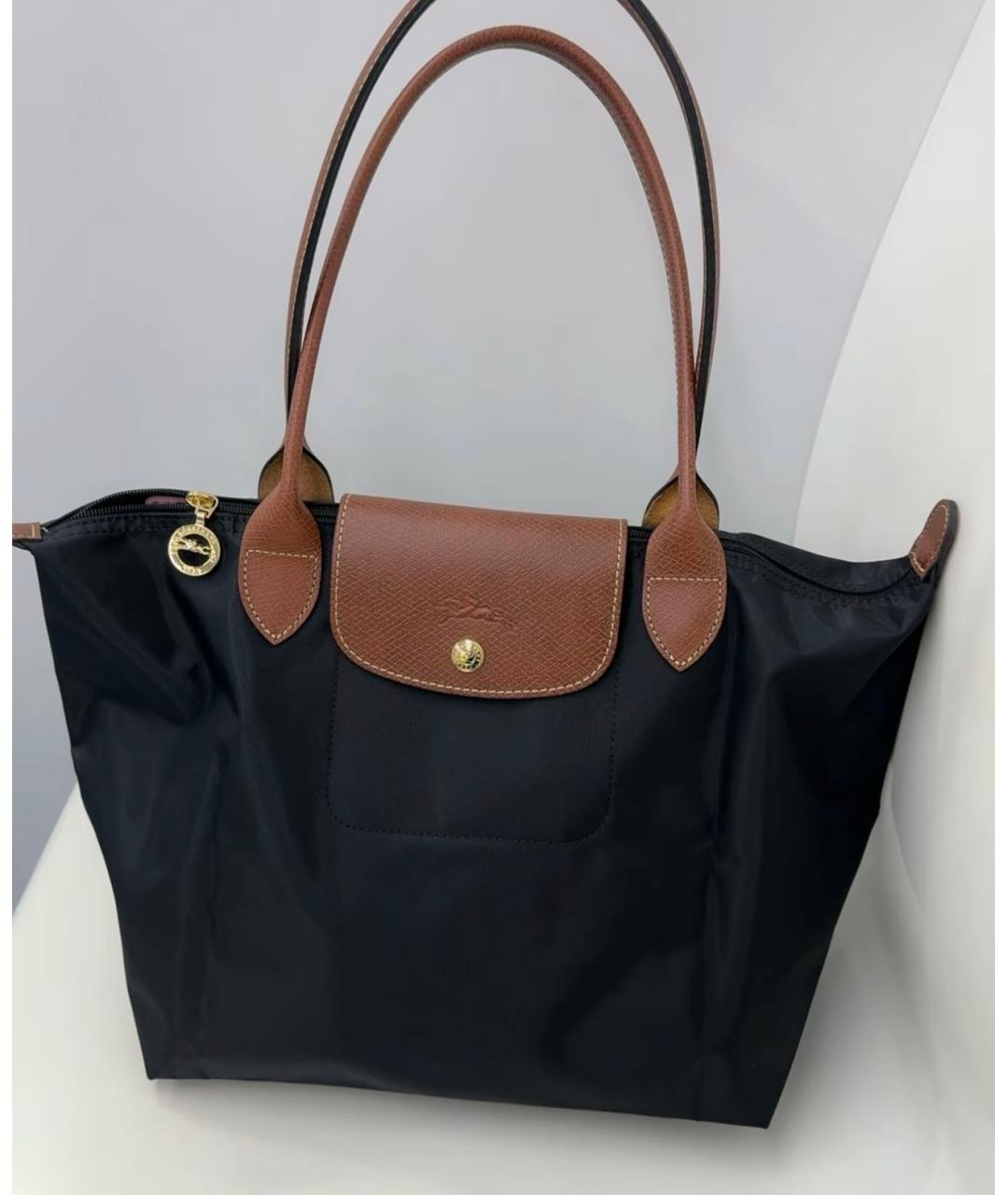 LONGCHAMP Черная сумка тоут, фото 4
