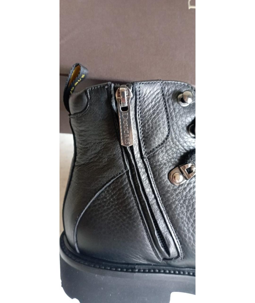 DOUCAL'S Черные кожаные ботинки, фото 7