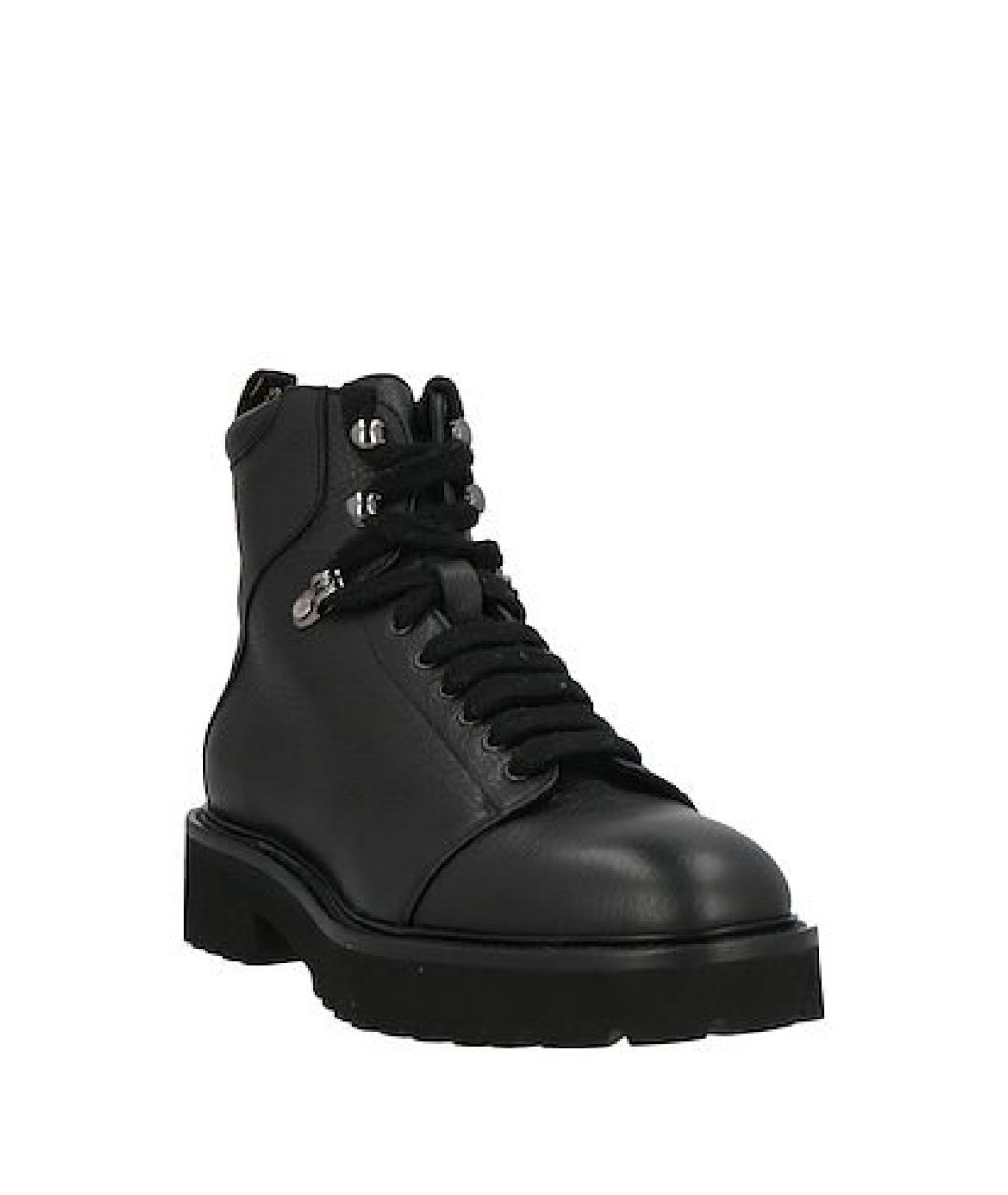 DOUCAL'S Черные кожаные ботинки, фото 3