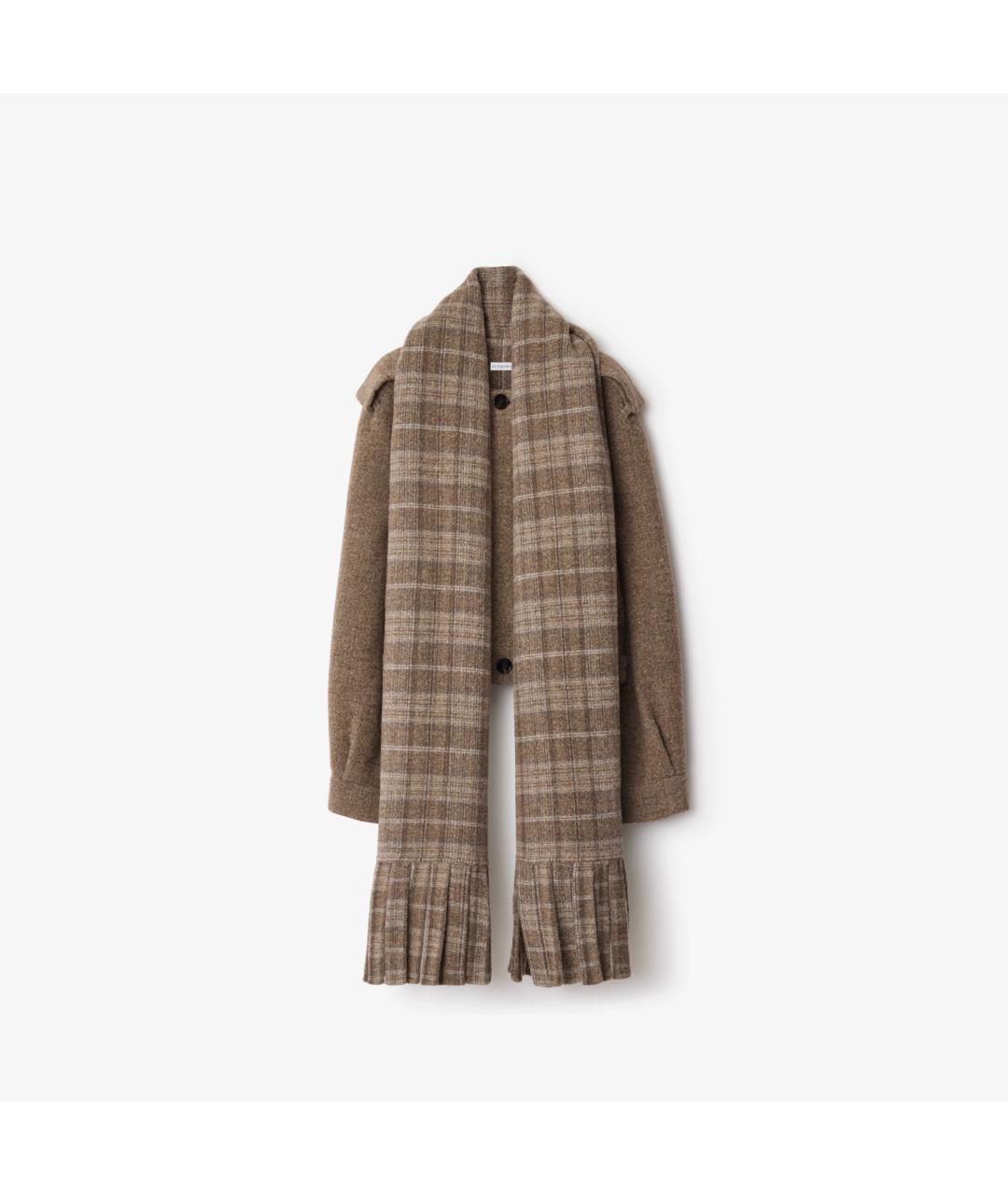 BURBERRY Коричневое шерстяное пальто, фото 8