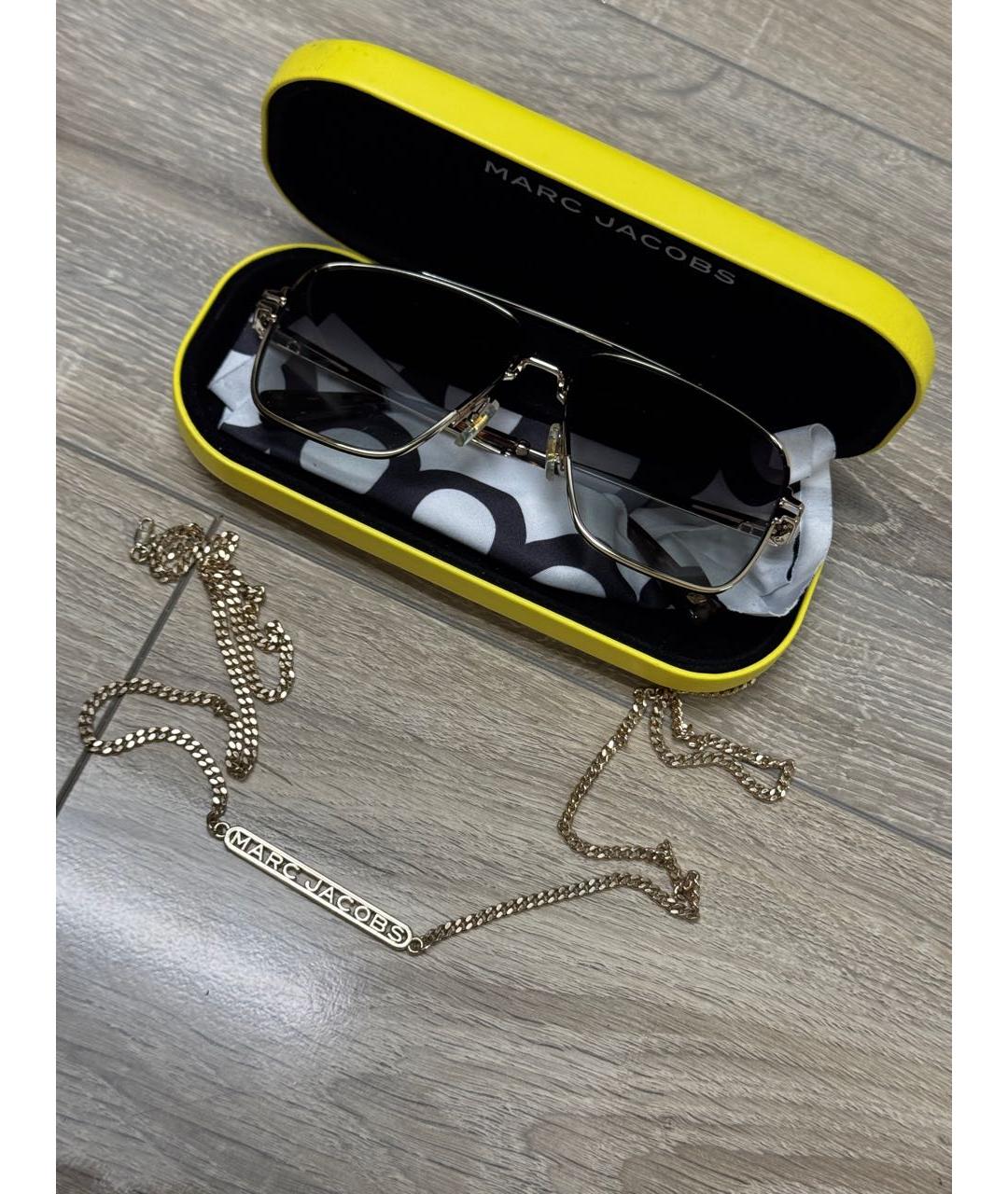 MARC JACOBS Зеленые металлические солнцезащитные очки, фото 4