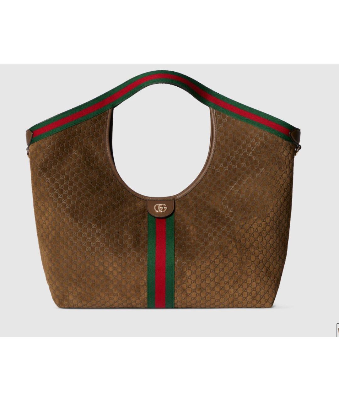 GUCCI Коричневая сумка тоут, фото 4