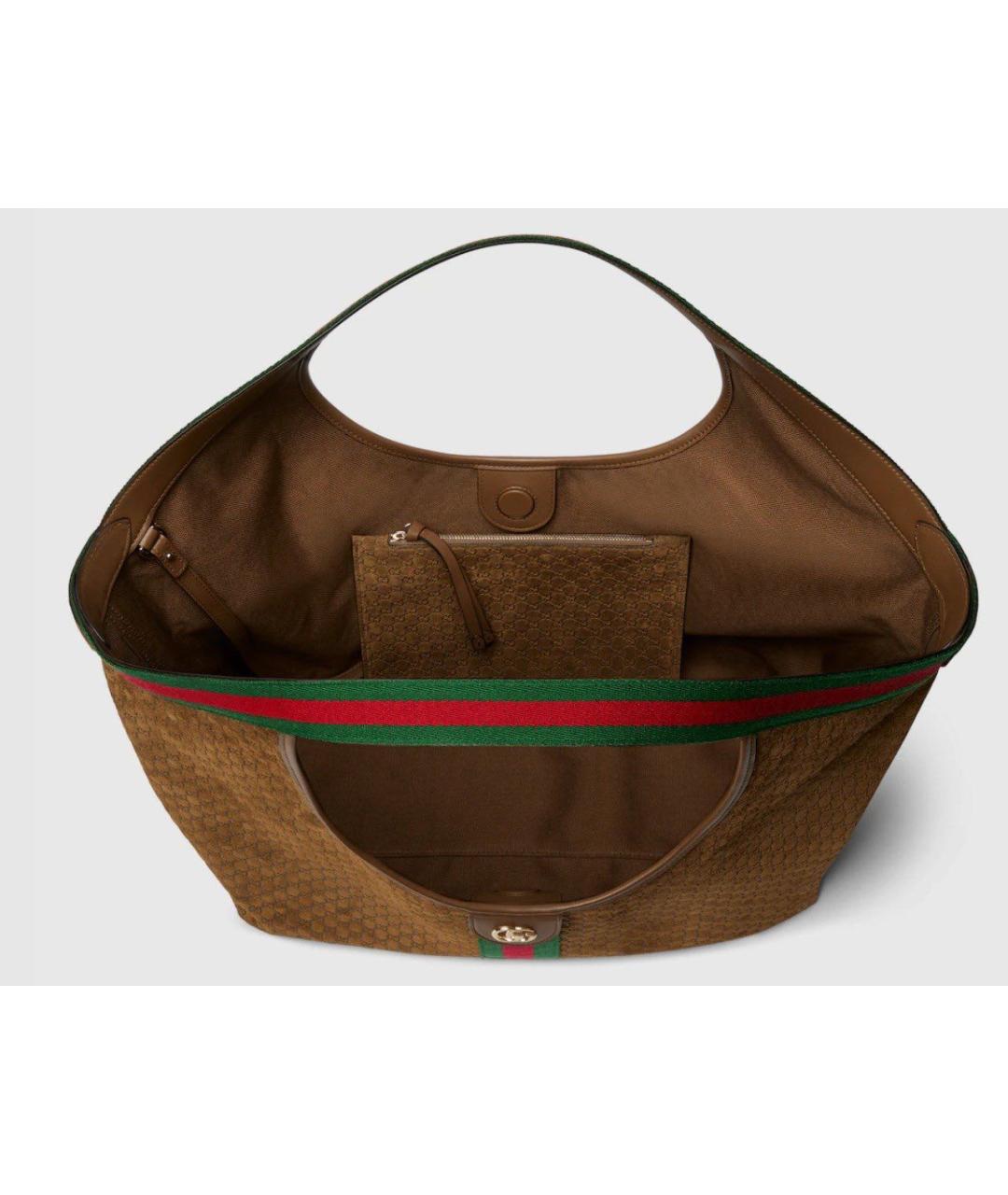 GUCCI Коричневая сумка тоут, фото 2