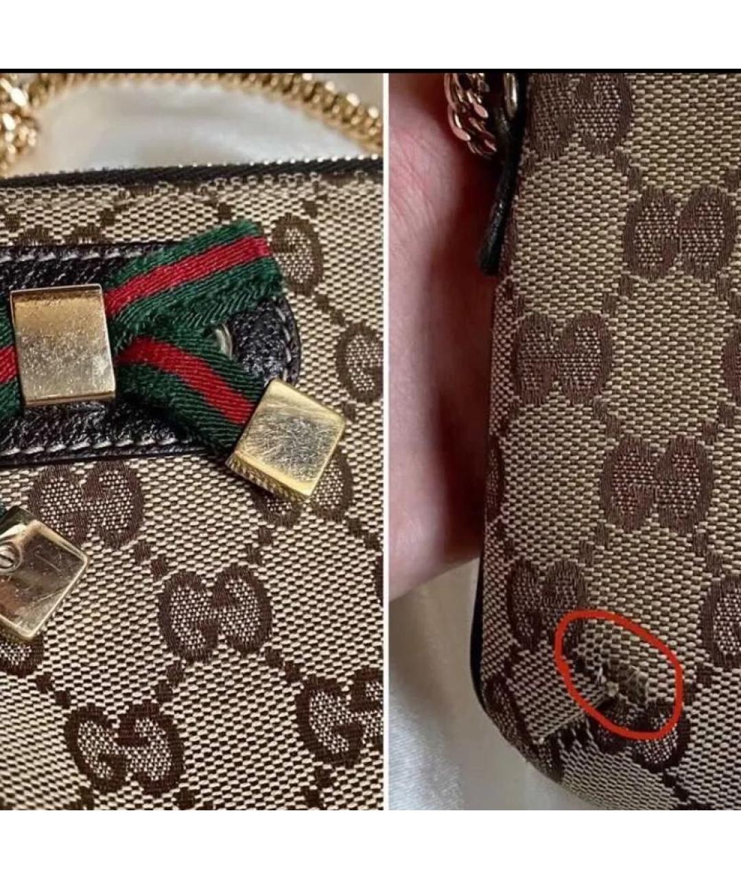 GUCCI Коричневая сумка с короткими ручками, фото 6
