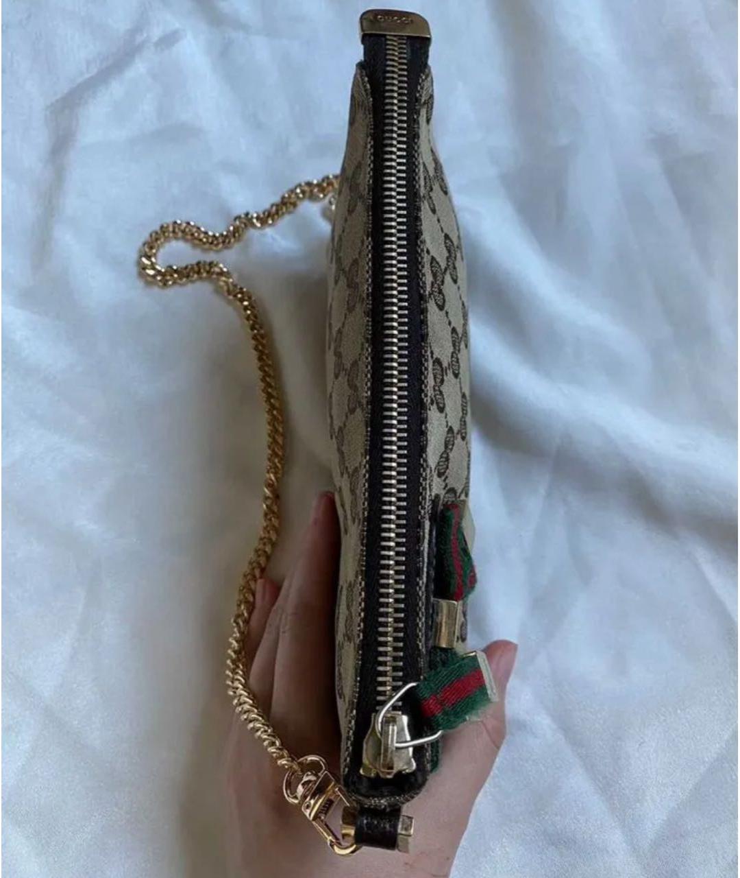 GUCCI Коричневая сумка с короткими ручками, фото 4